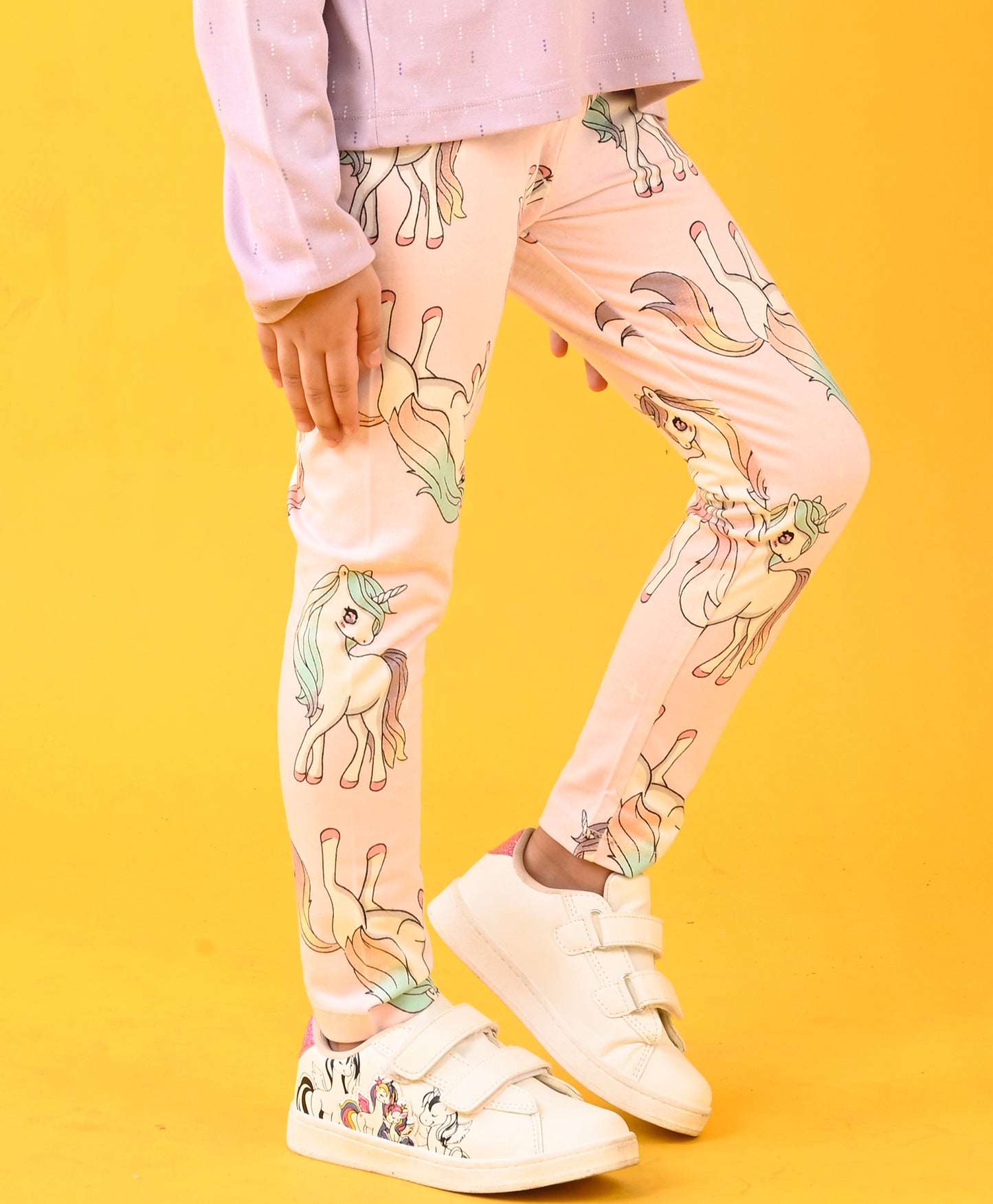 UNICORN STAR GIRLS PINK LEGGING - PINK