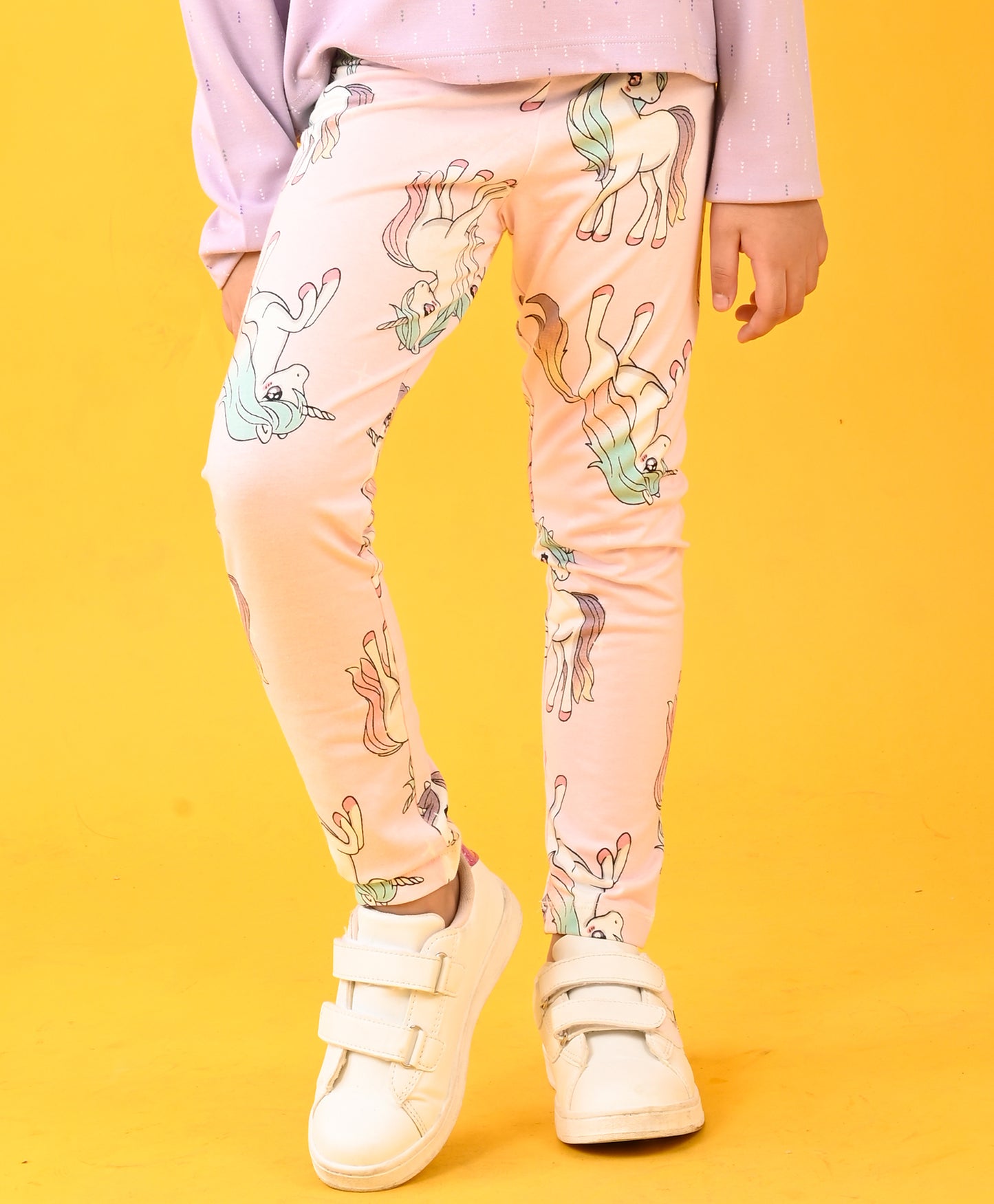 UNICORN STAR GIRLS PINK LEGGING - PINK