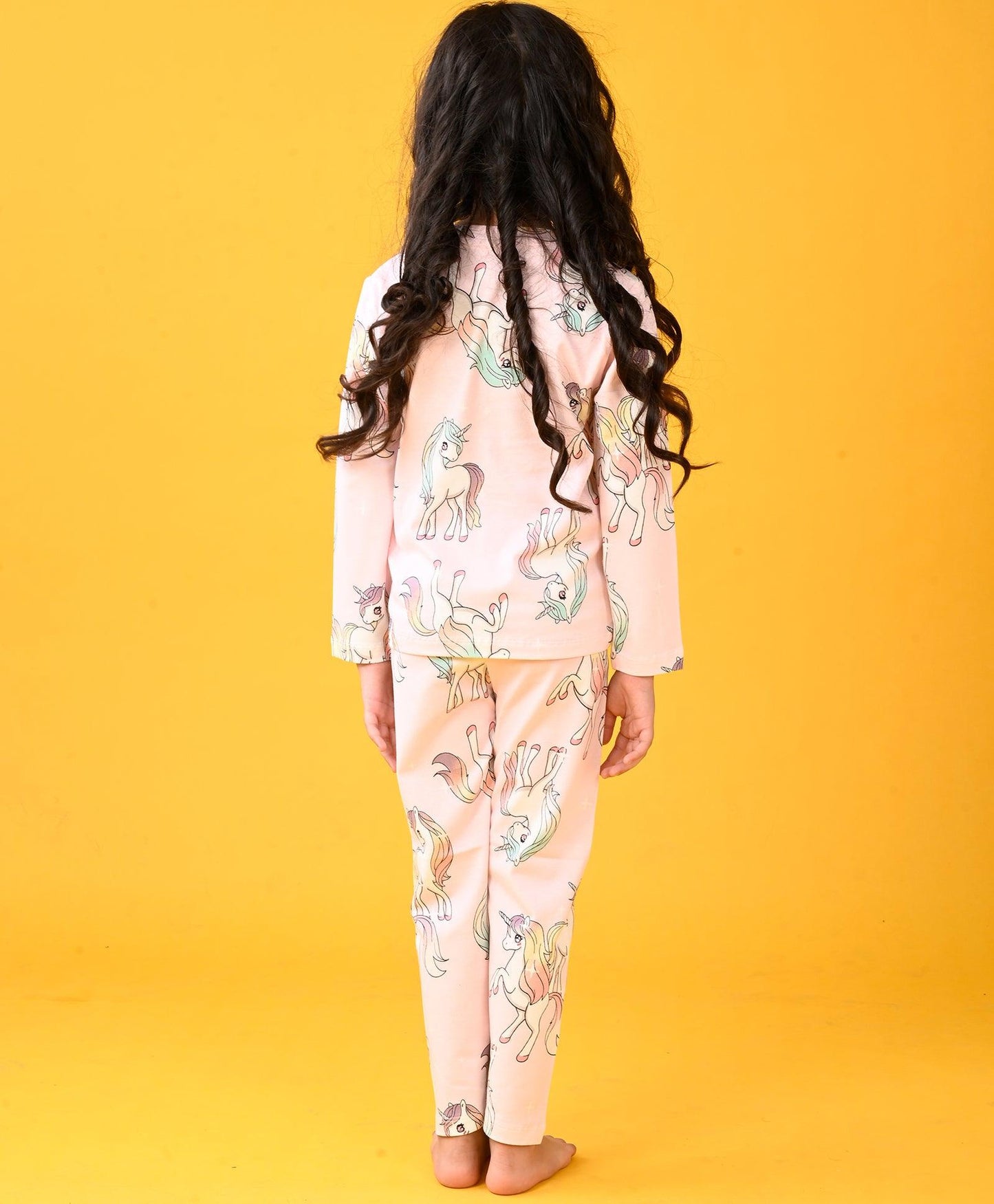 UNICORN STAR LONG SLEEVE PYJAMA SET - PINK