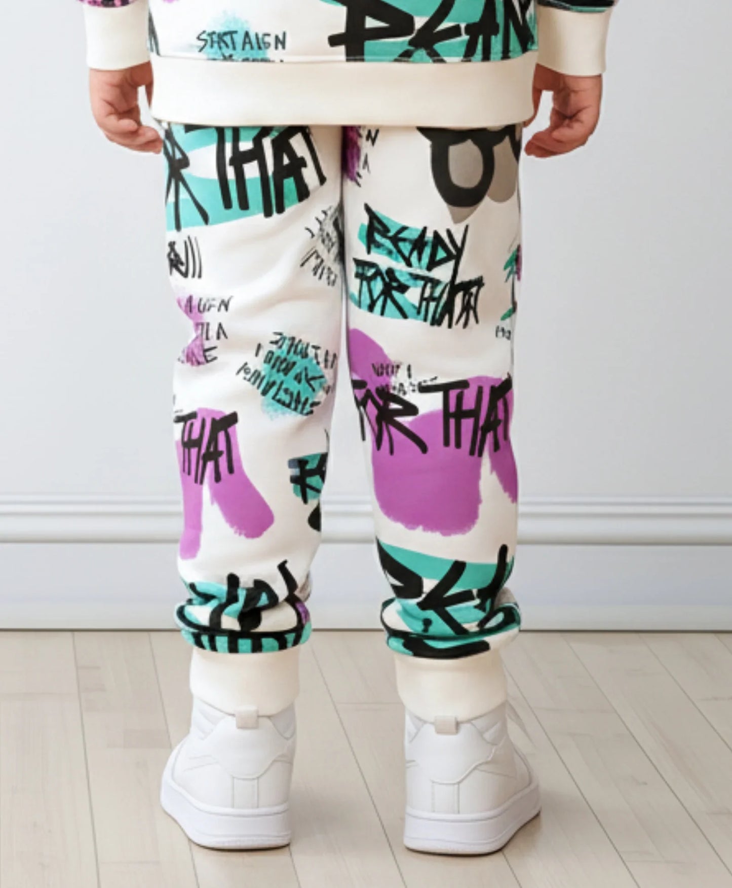 READY FOR THAT FLEECE BOYS JOGGER - WHITE