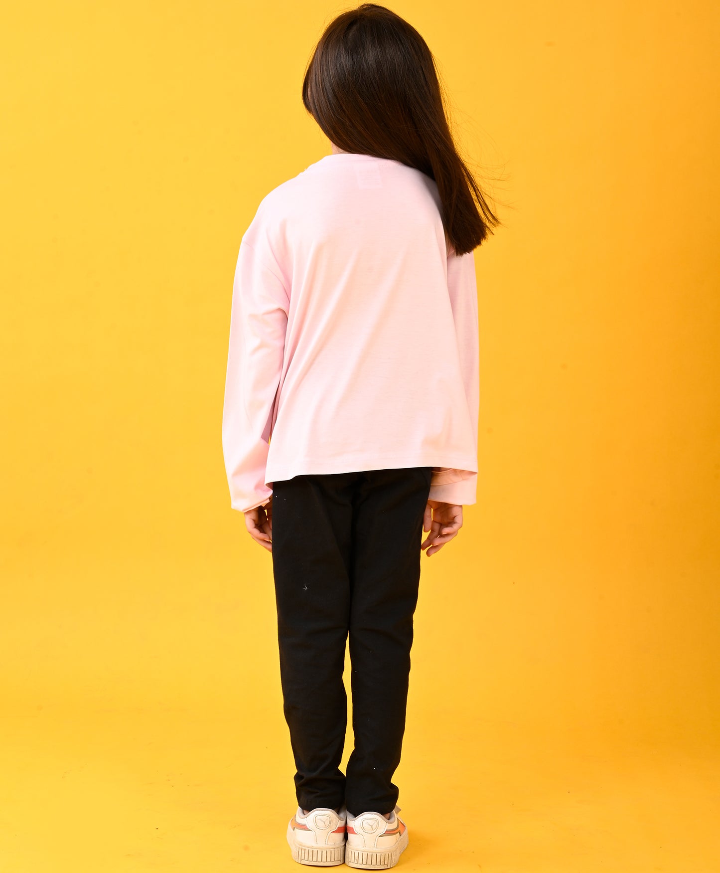 UPGRADE YOUR LIFE FUN PINK T-SHIRT AND BLACK HEART JOGGER SET - PINK/BLACK
