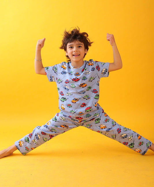 CARS SKY BOYS SHORT SLEEVES PYJAMA SET SET - SKY