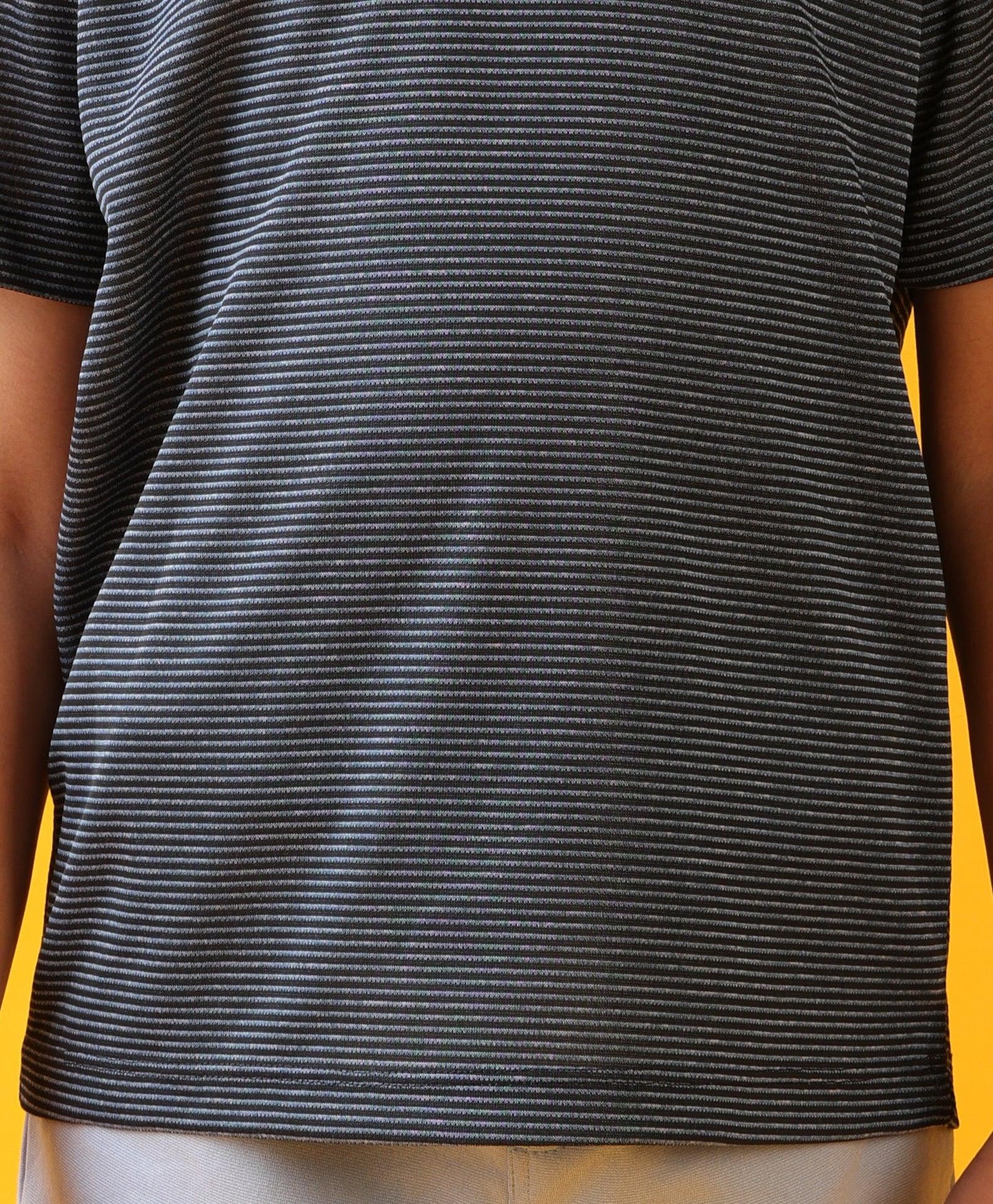 NAVY PINSTRIPED SKY ASH SUMMER SHORTS SET - NAVY/SKY