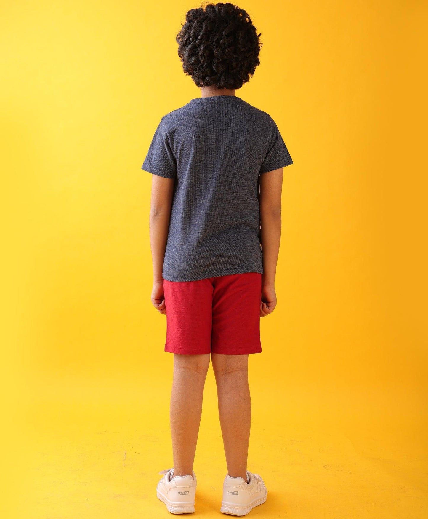 OUTER SPACE RED BOYS SHORTS SET - BLUE/RED