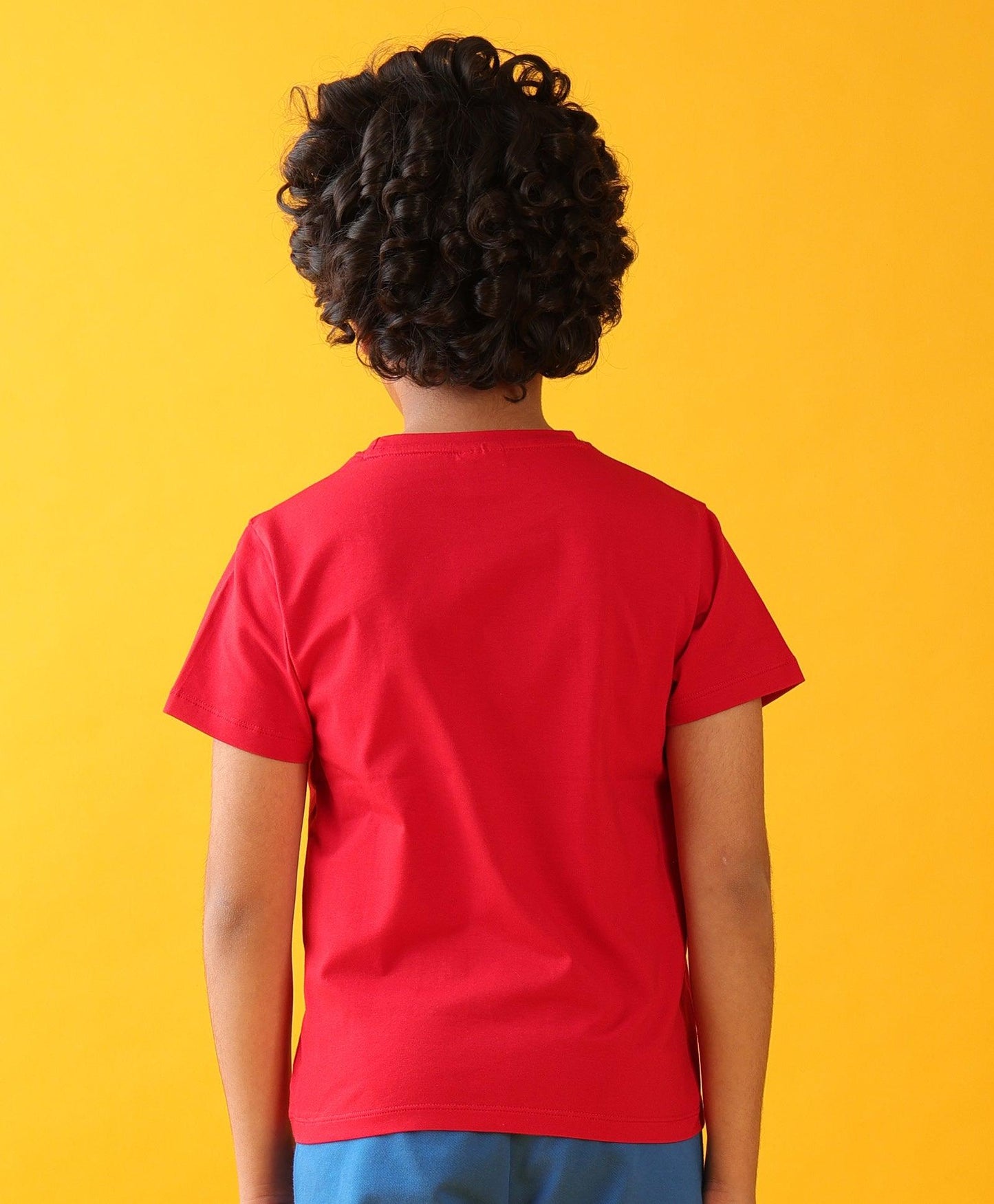 SCORER RED SHORT SLEEVE SUMMER BOYS T-SHIRT - RED