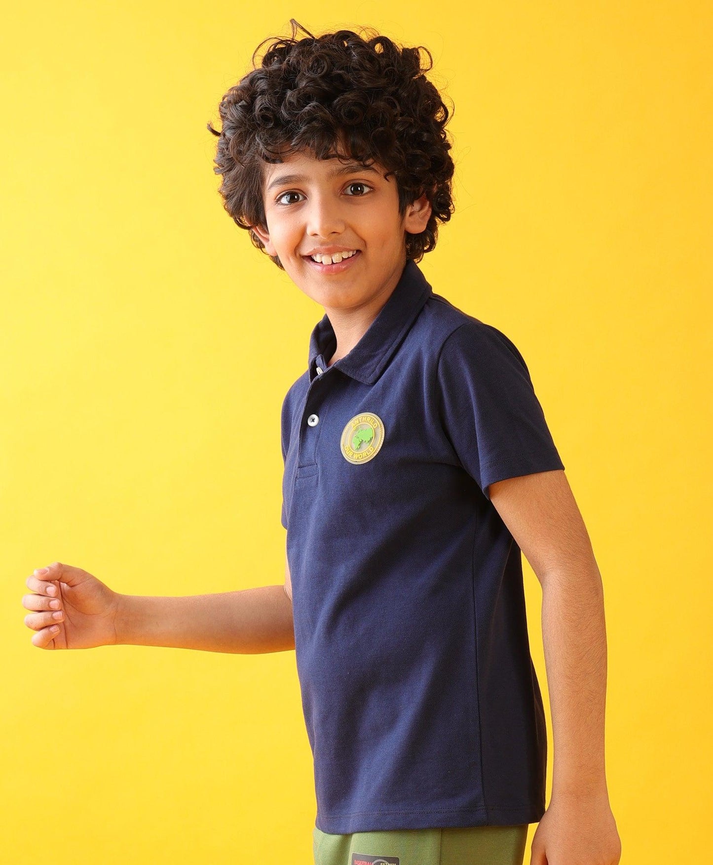 NAVY POLO SUMMER BOYS T-SHIRT - NAVY