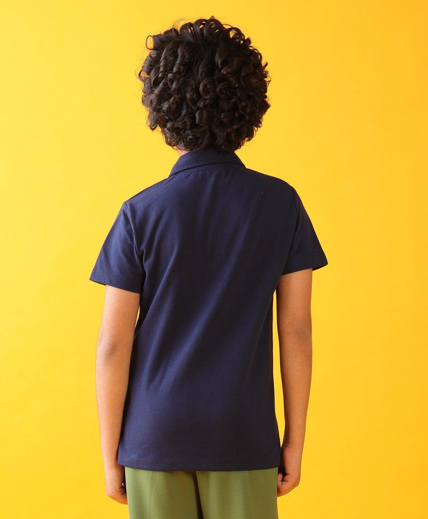 NAVY POLO SUMMER BOYS T-SHIRT - NAVY