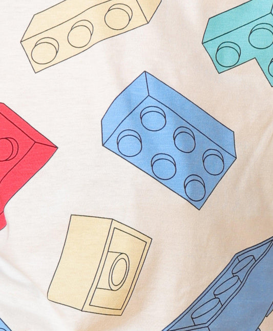 BLOCK T-SHIRT SUMMER BLACK SHORTS SET - WHITE/BLACK