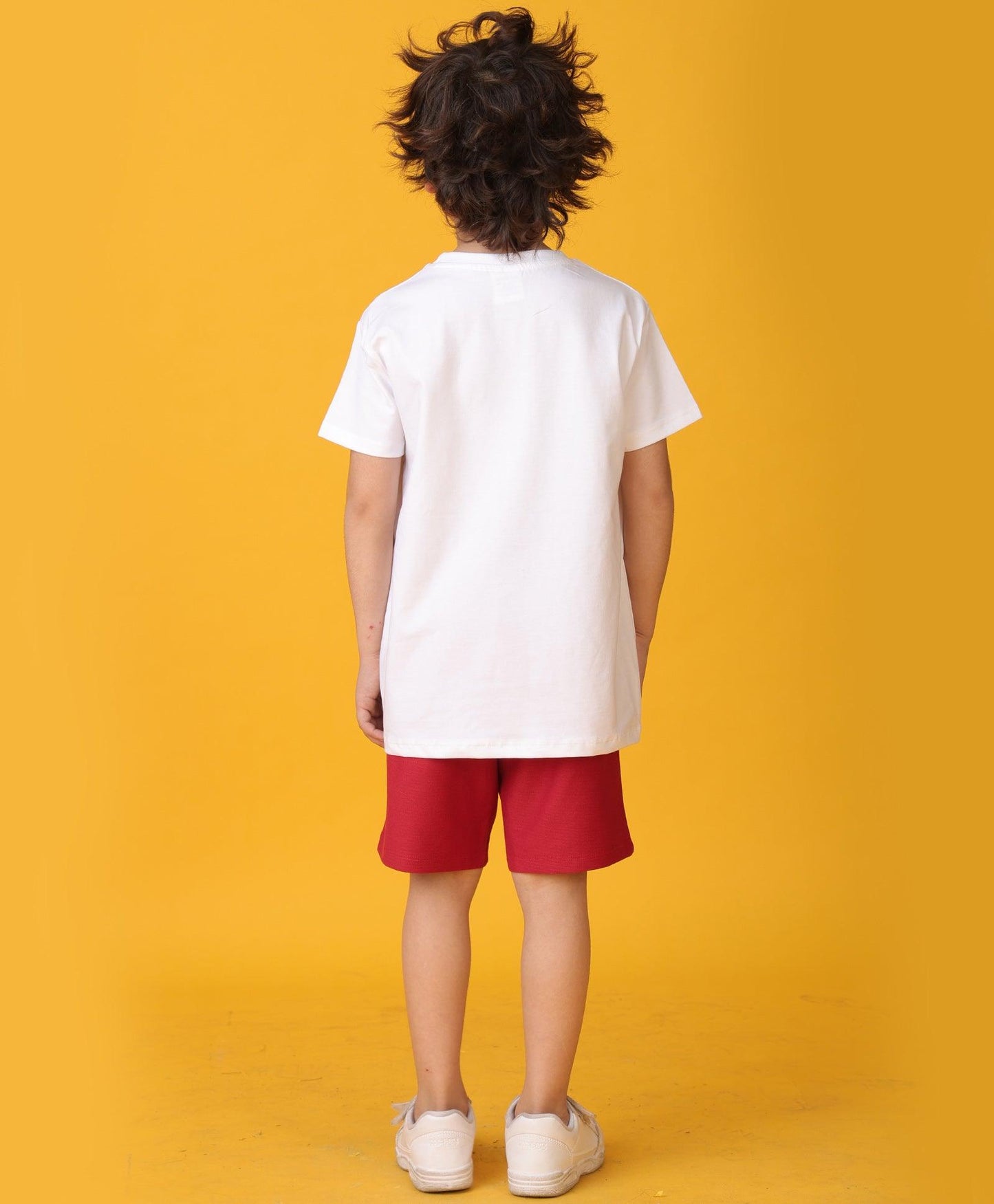 FOOTBALL TEAM RED SHORTS SET - WHITE/RED