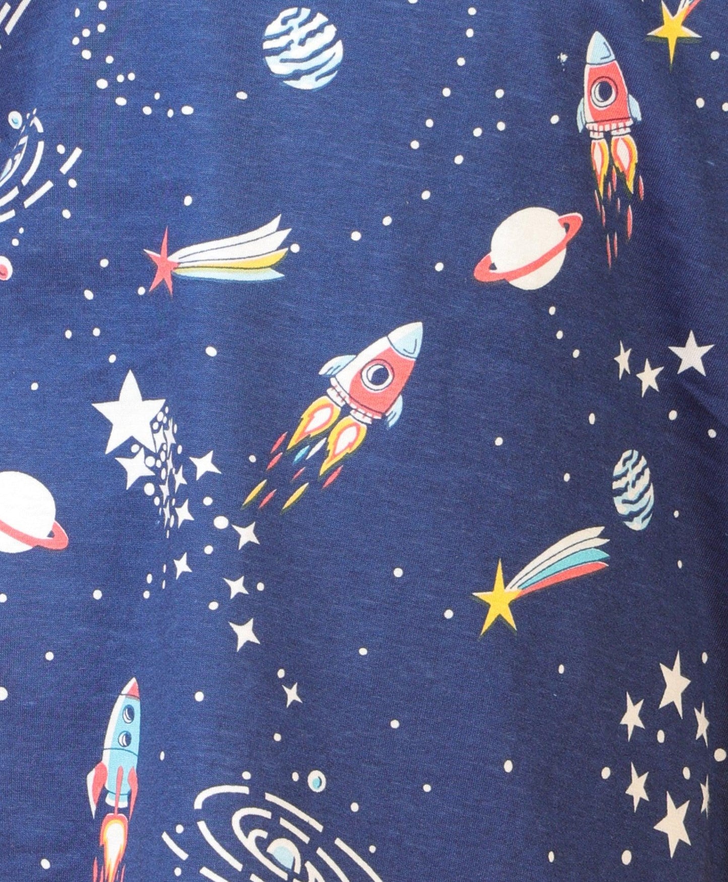 SOLAR DREAMS GIRLS SHORT SLEEVE PYJAMA SET - NAVY