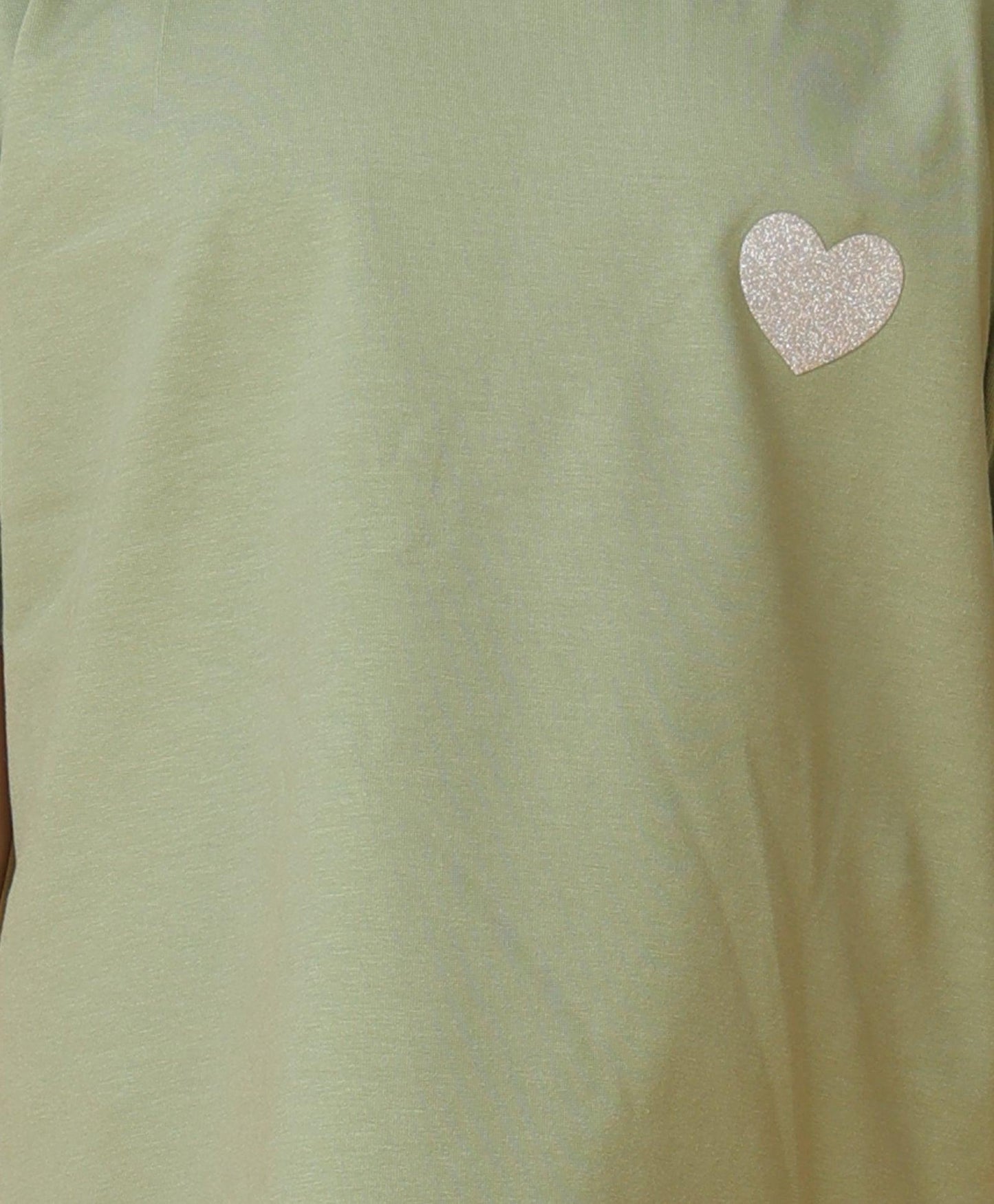 OLIVE GREEN HEART SUMMER UNICORN STAR LEGGINGS SET - OLIVE/PINK
