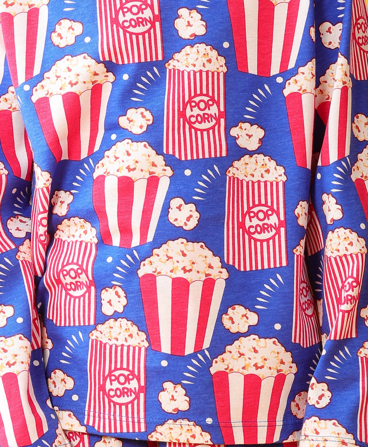 POPCORN BLUE LONG SLEEVE PYJAMA SET - BLUE