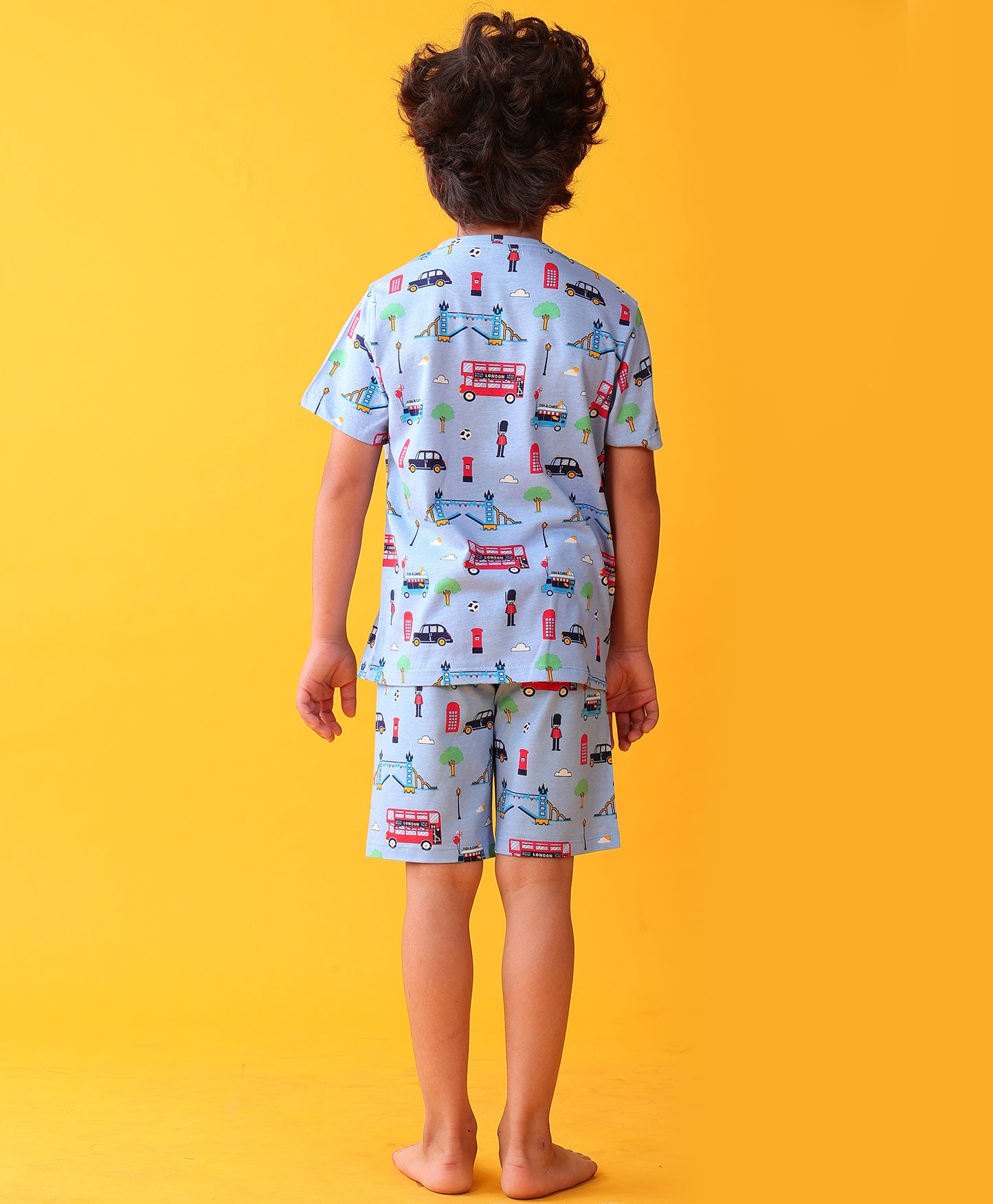 LONDON BOYS SLEEPWEAR SHORTS SET - BLUE