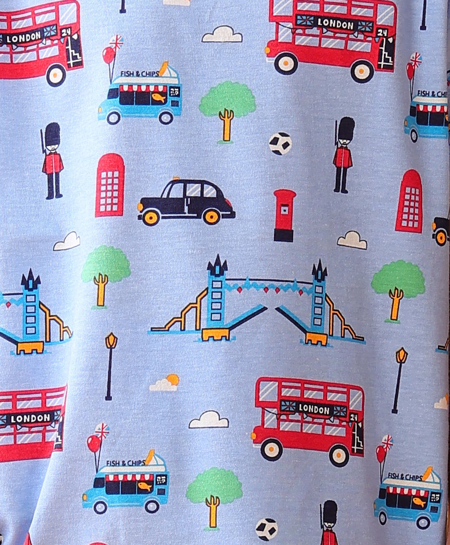 LONDON BOYS SLEEPWEAR SHORTS SET - BLUE