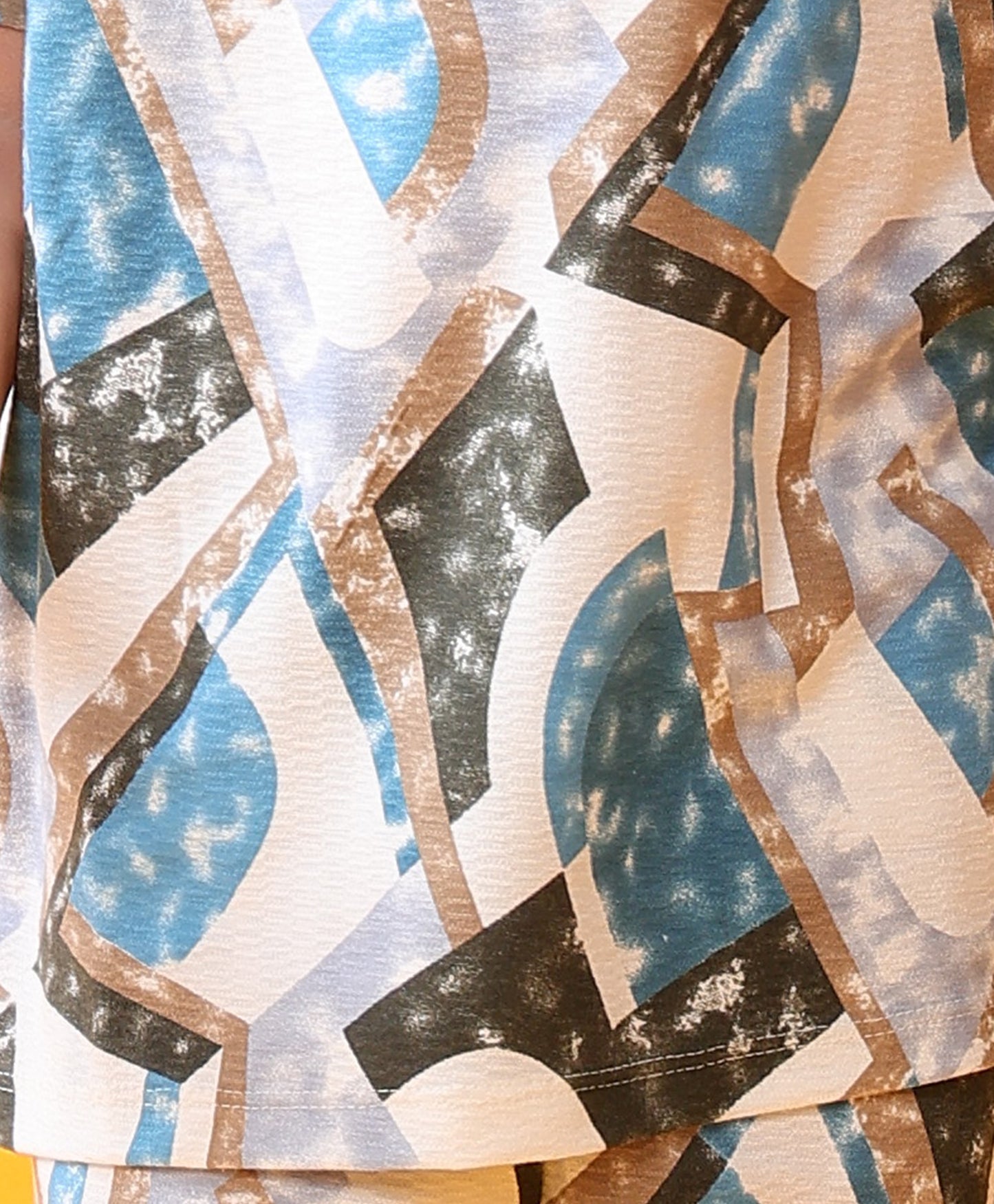 ZIG ZAG BRIGHT BLUE SLEEPWEAR SHORTS SET - BLUE