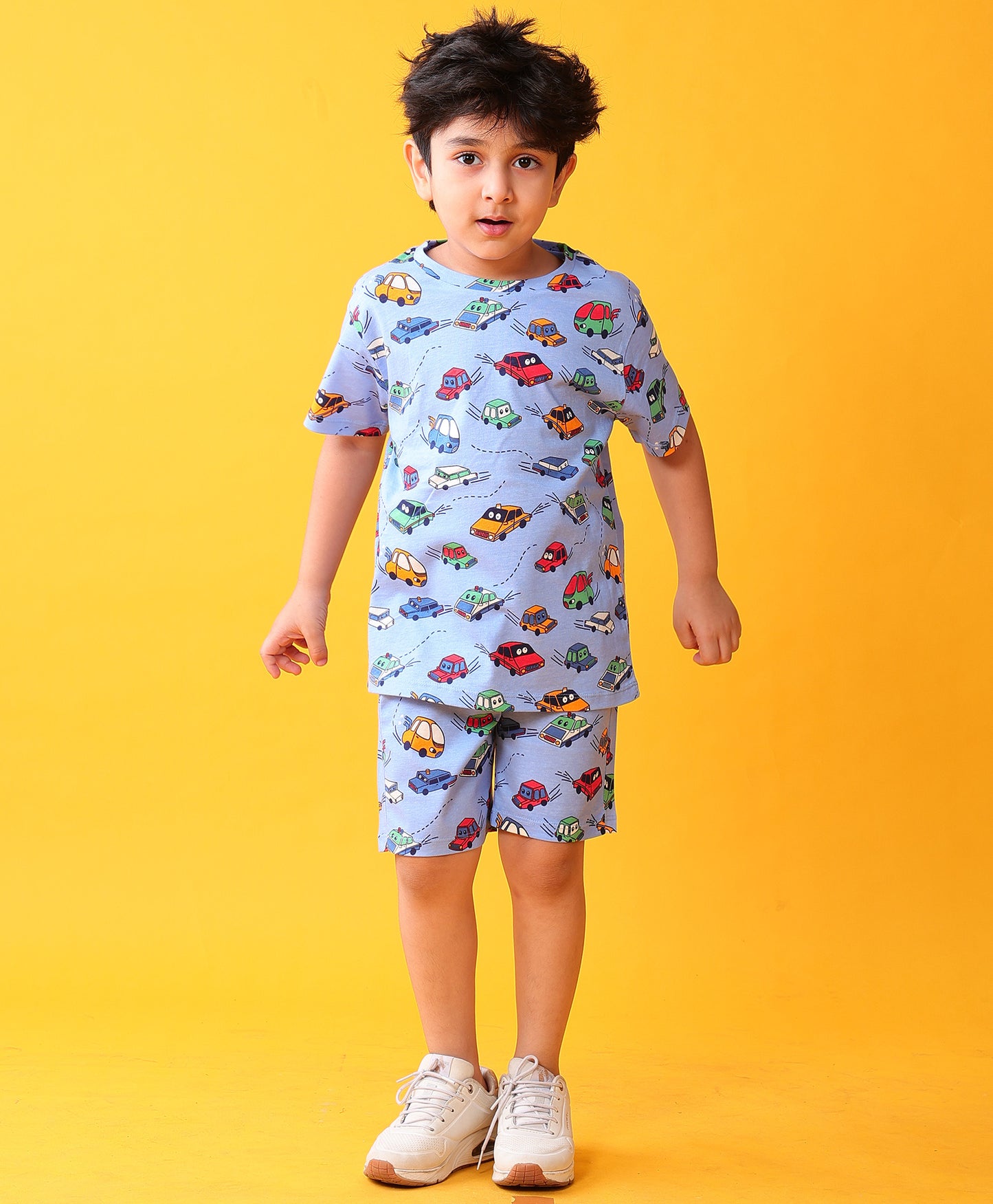 LODNON PLAYTIME T-SHIRT SHORT SET - BLUE