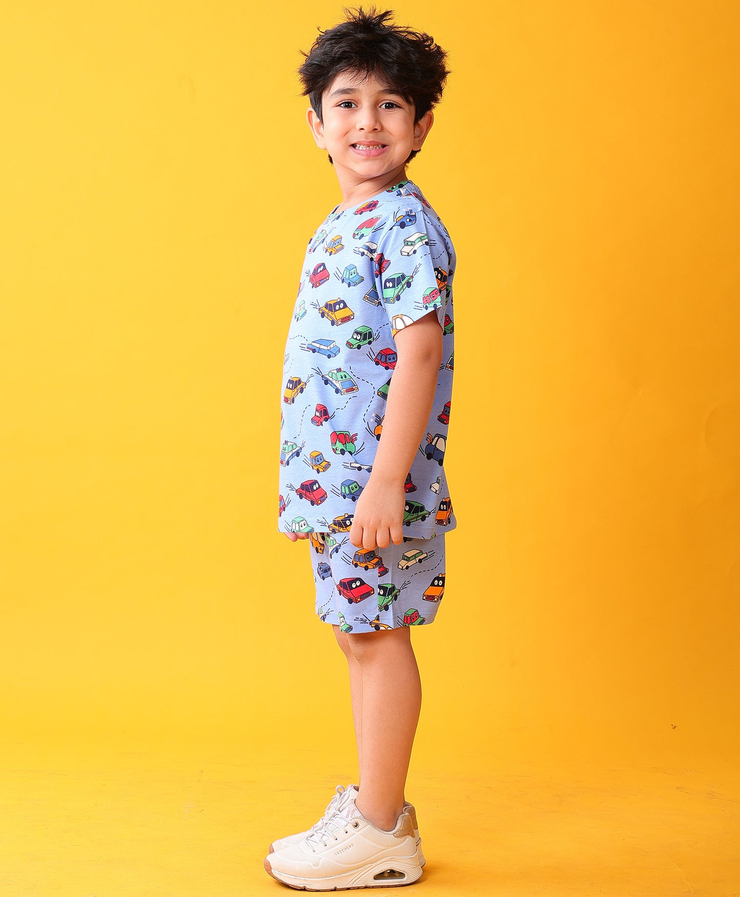 LODNON PLAYTIME T-SHIRT SHORT SET - BLUE