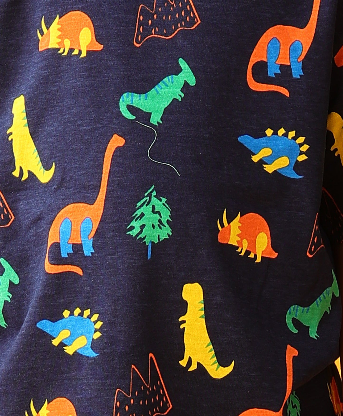 DINOSAUR FUN NAVY PLAYTIME T-SHIRT SHORT SET - NAVY