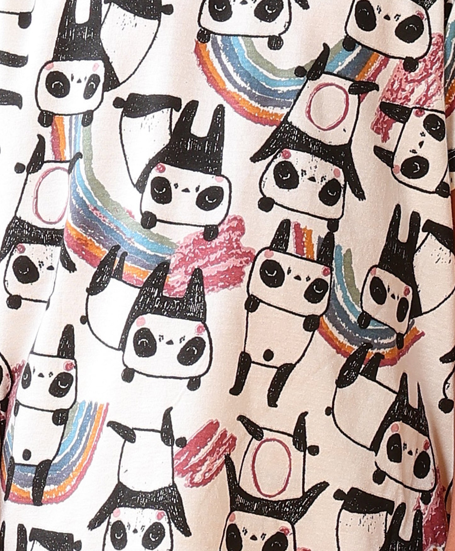 PANDA PLAYTIME T-SHIRT SHORT SET - WHITE
