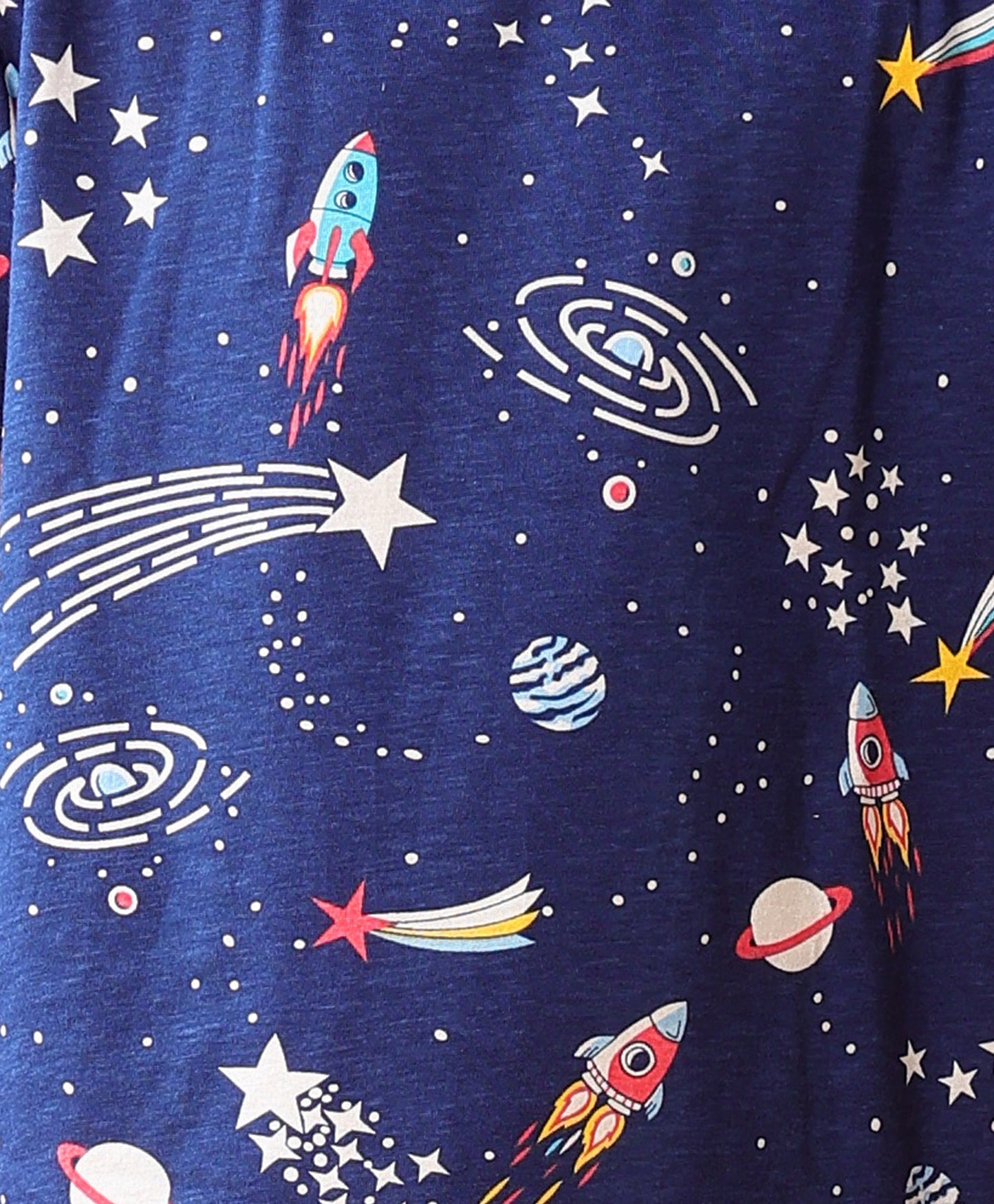 SOLAR SYSTEM PLAYTIME T-SHIRT SHORTS SET - NAVY