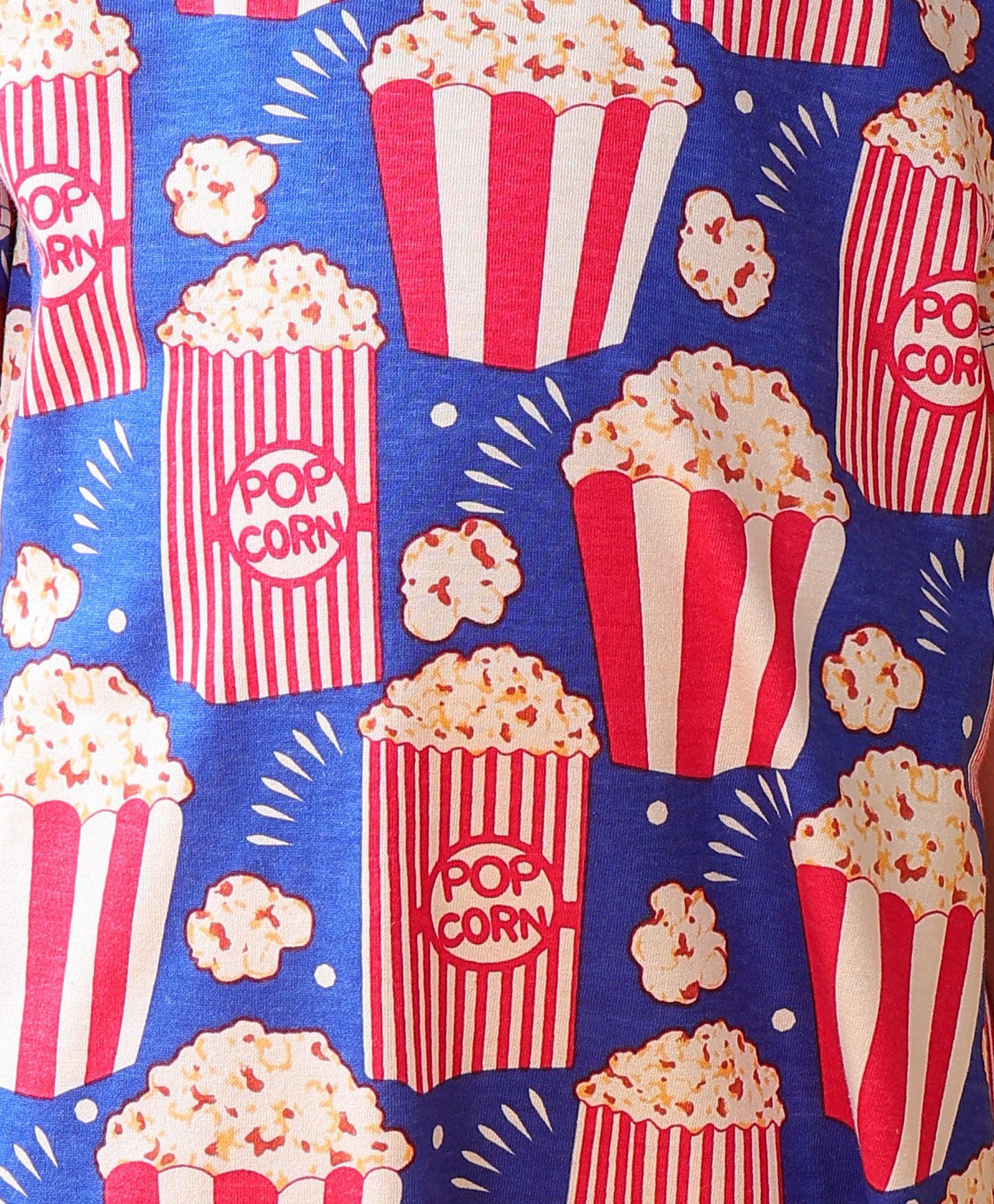 POPCORN NIGHT DRESS - BLUE