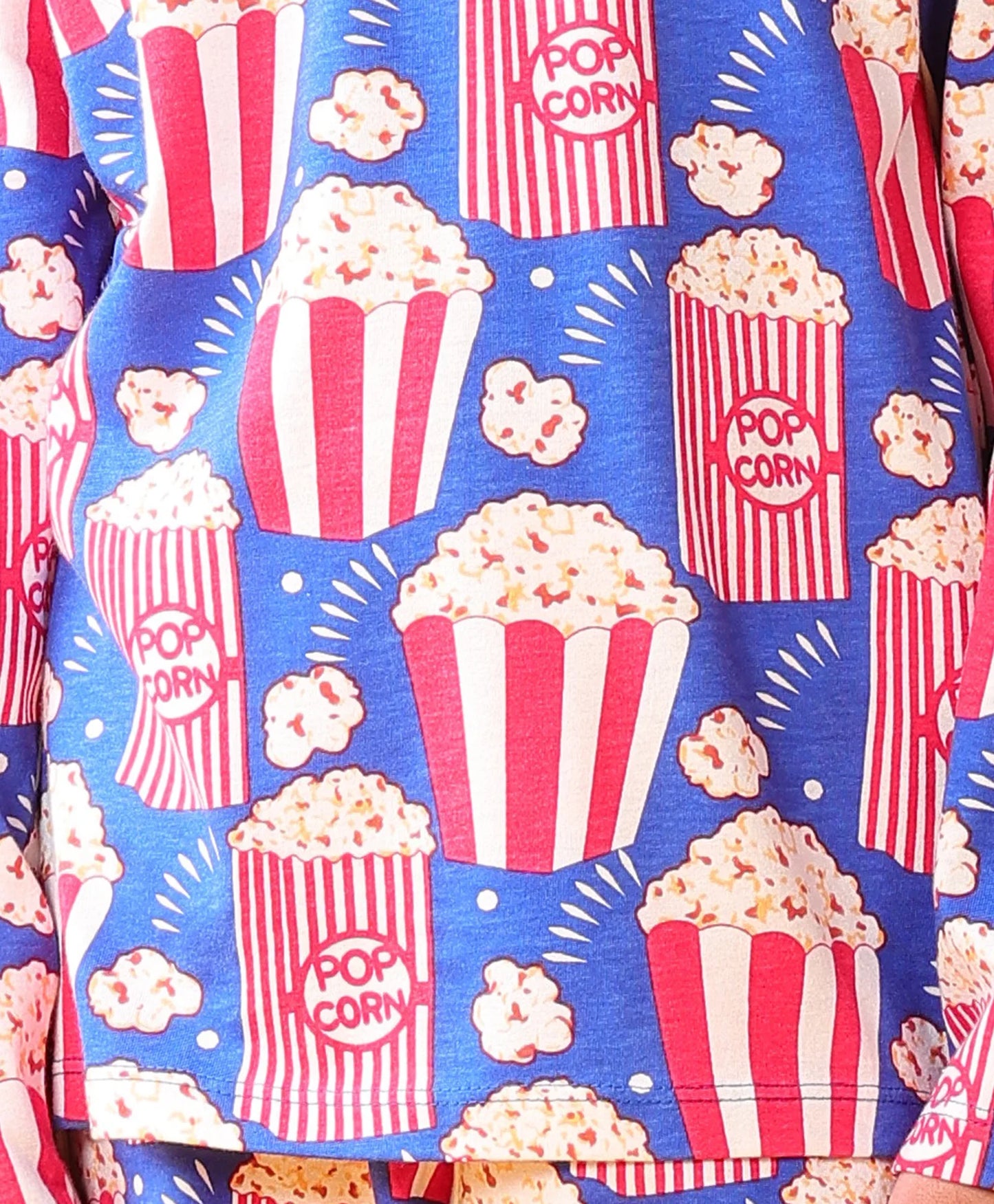 POPCORN GIRLS LONG SLEEVES PYJAMA SET - BLUE