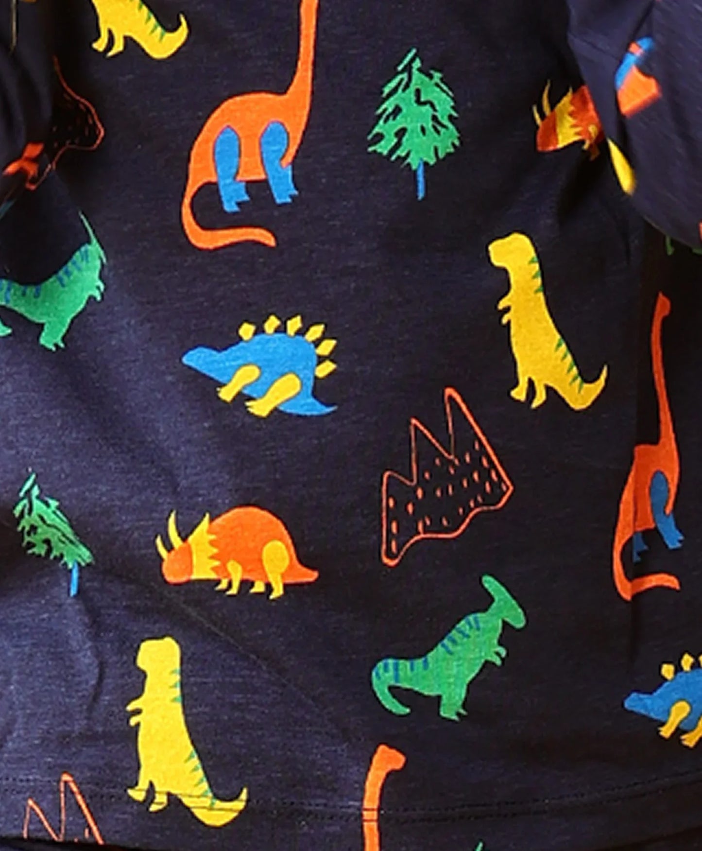 DINOSAUR FUN NAVY GIRLS LONG SLEEVES PYJAMA SET - NAVY
