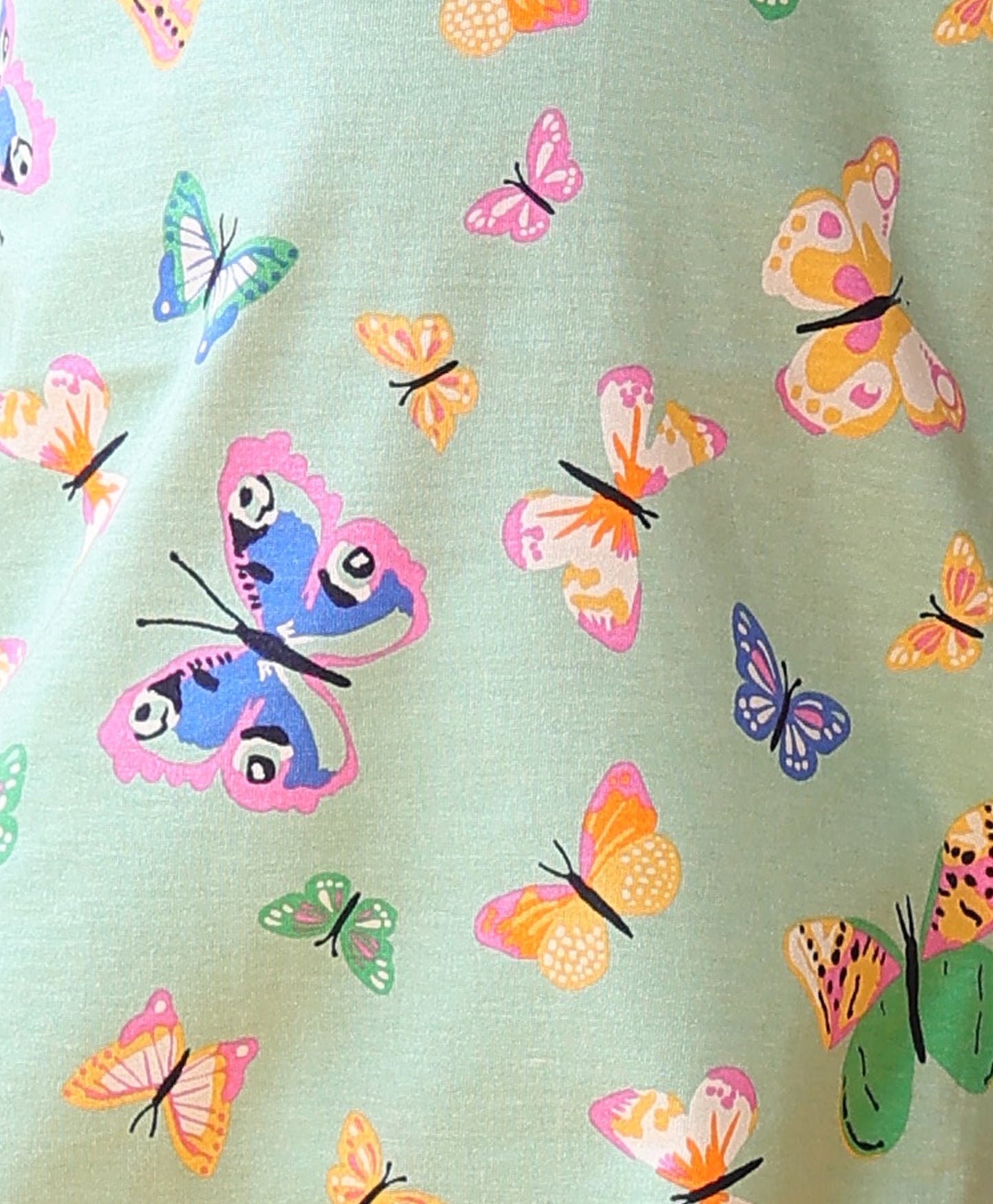 BUTTERFLY SLEEPWEAR SHORTS SET - GREEN