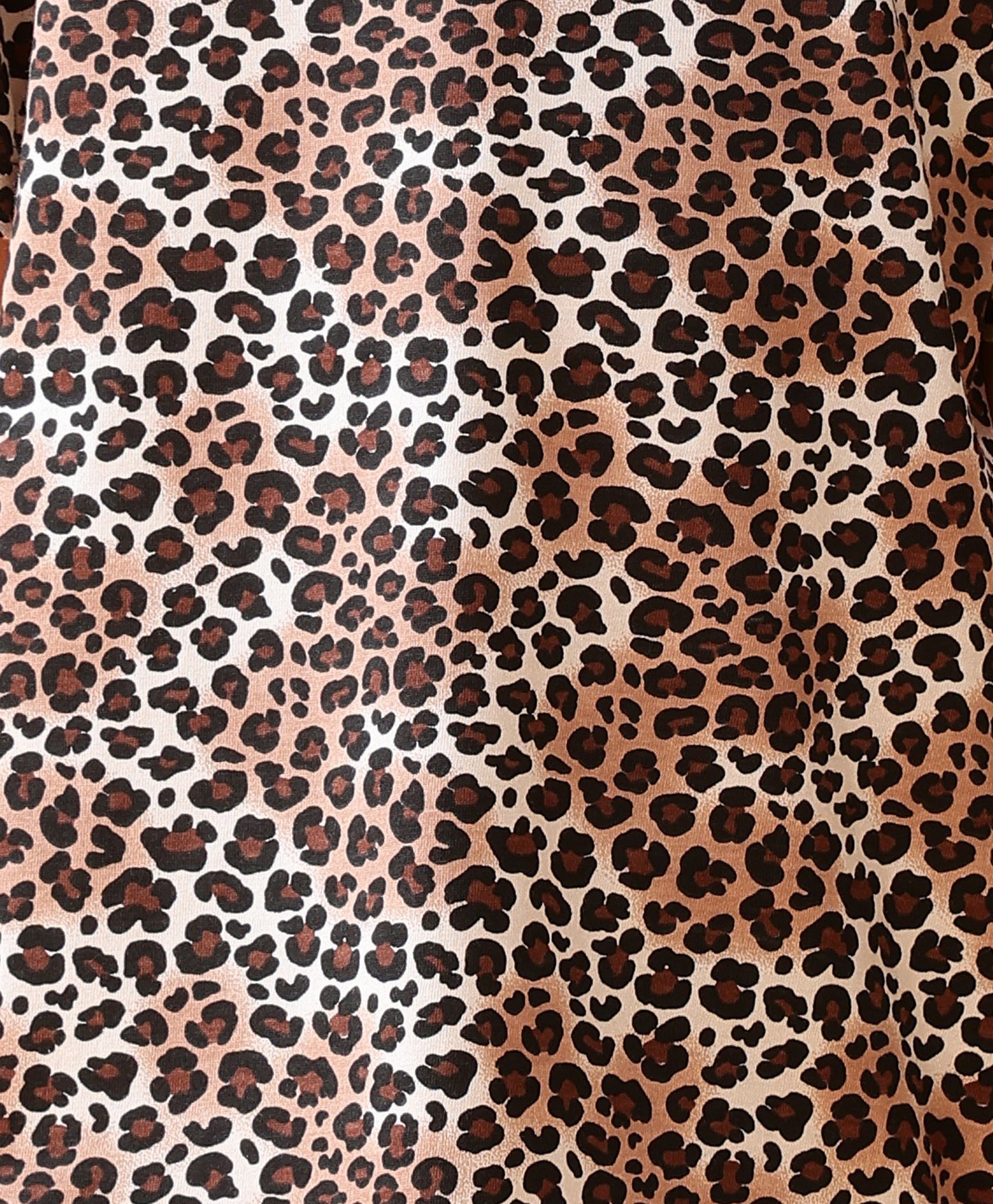 LEOPARD SLEEPWEAR SHORTS SET - BLACK