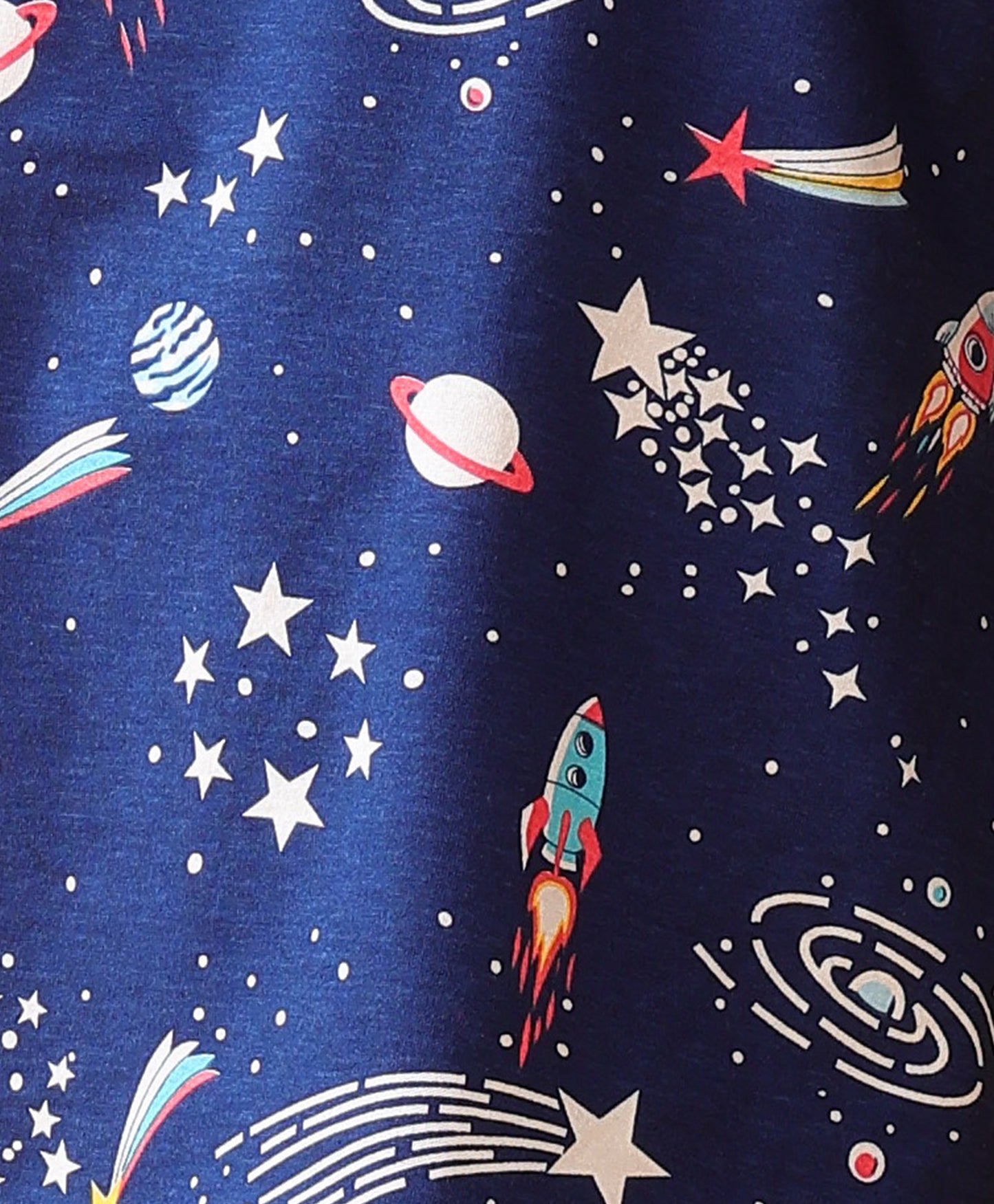 SOLAR SYSTEM PLAYTIME GIRLS T-SHIRT SHORT SET - NAVY