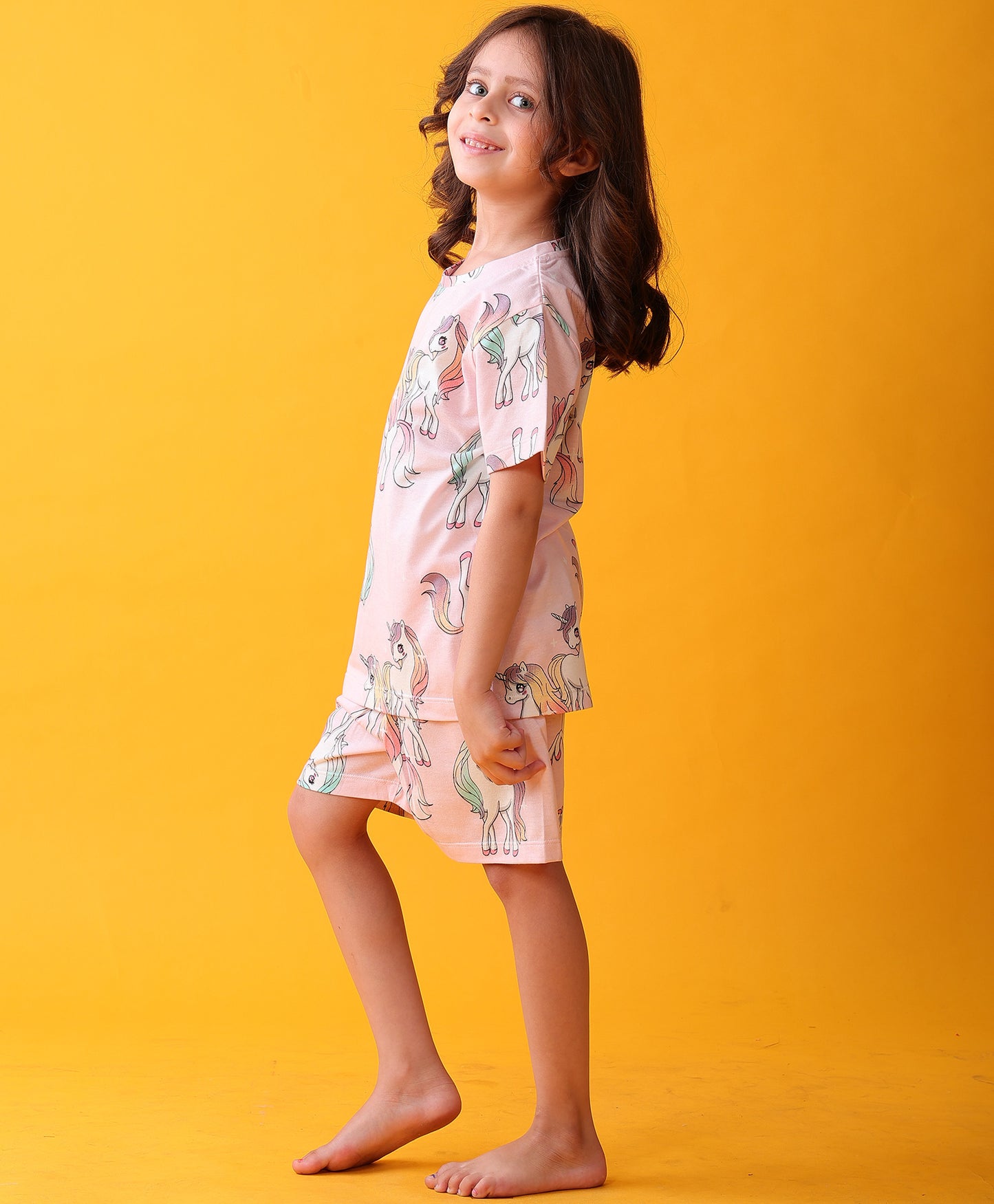 UNICORN STAR SLEEPWEAR SHORT SET - PINK