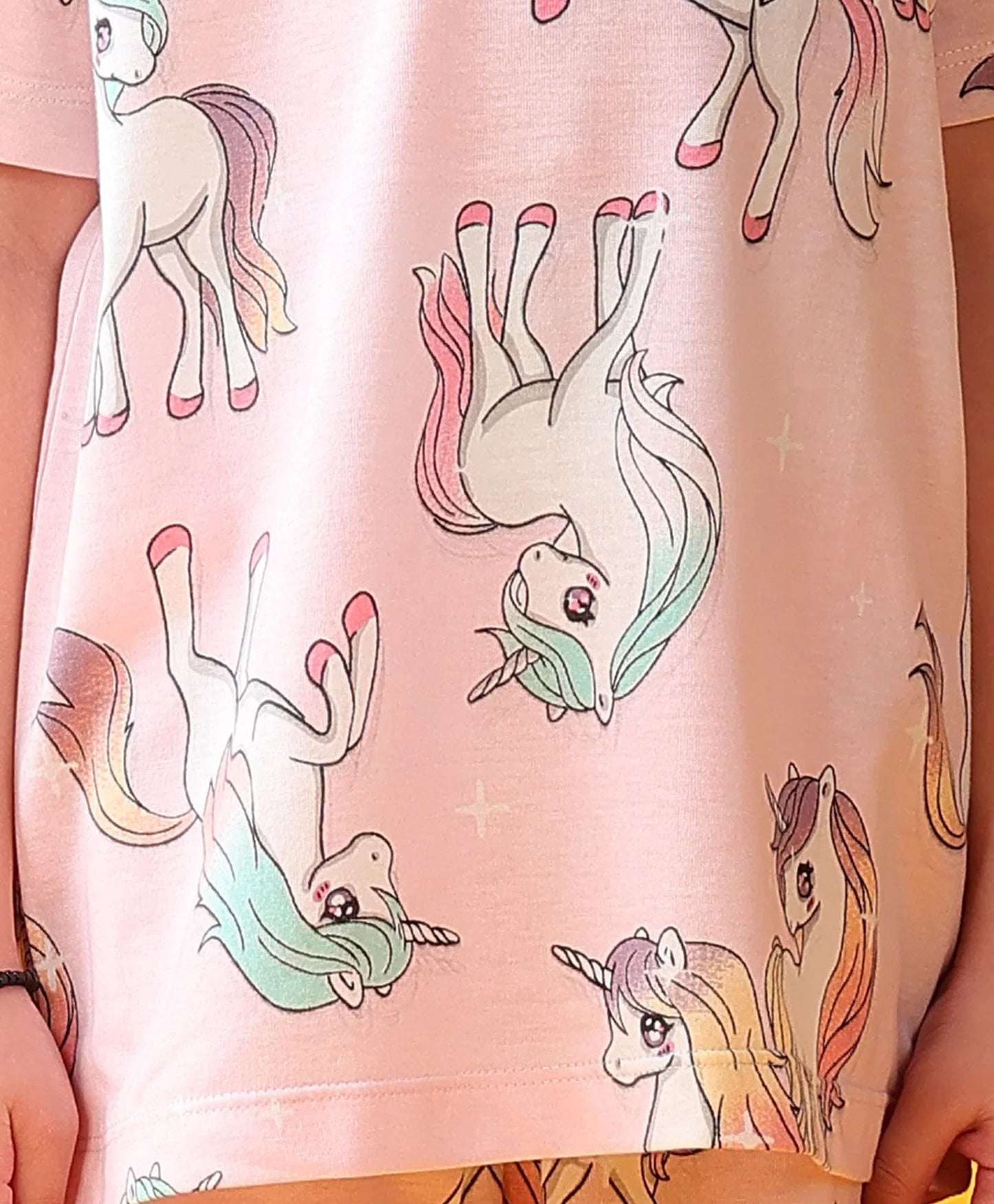 UNICORN STAR SLEEPWEAR SHORT SET - PINK