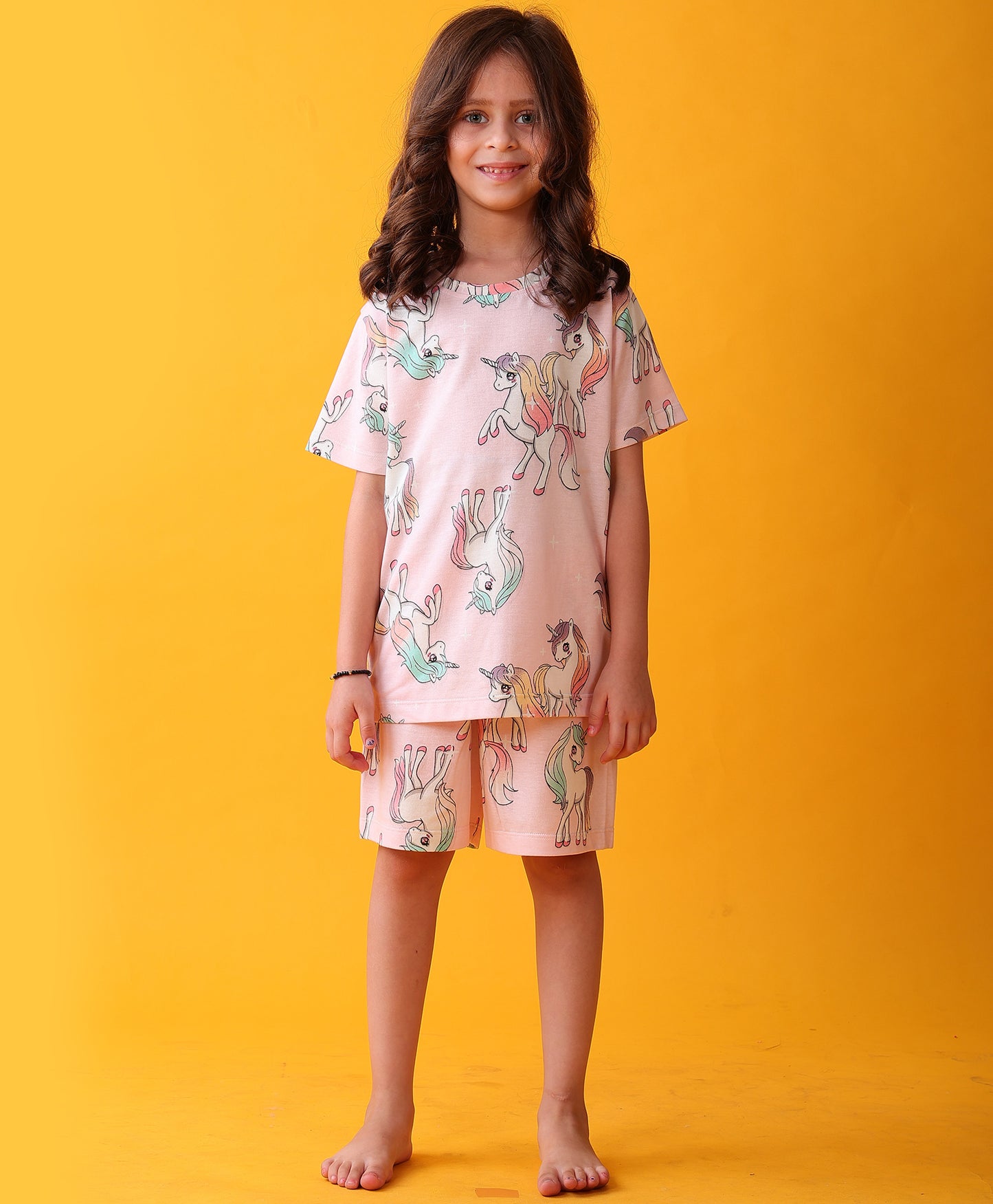 UNICORN STAR SLEEPWEAR SHORT SET - PINK