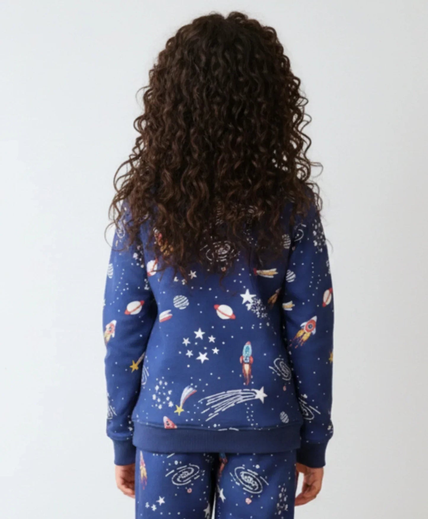 SOLAR DREAMS GIRLS FLEECE SWEATSHIRT - BLUE - Anthrilo