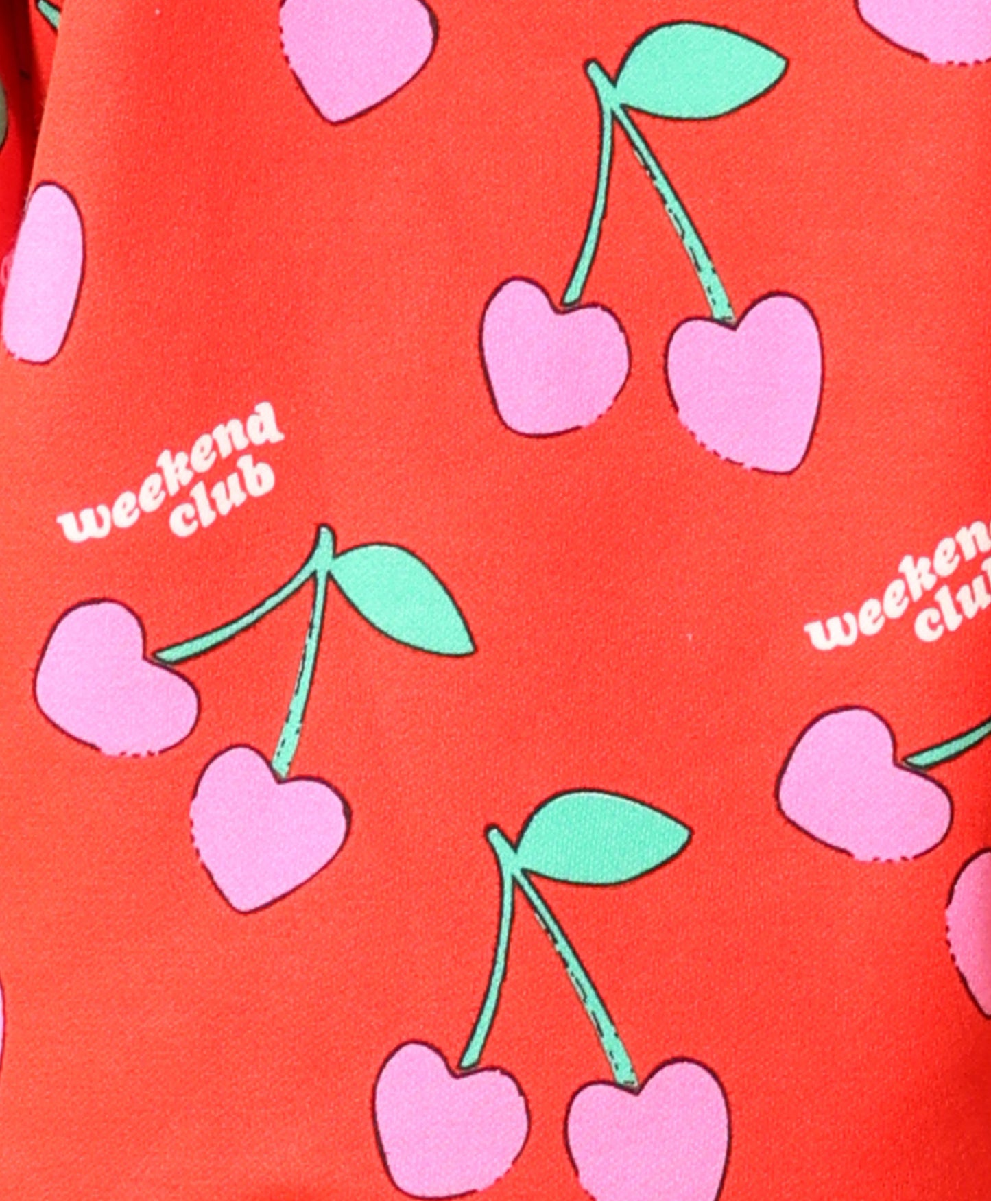 CHERRY RED FLEECE GIRLS SWEATSHIRT - RED