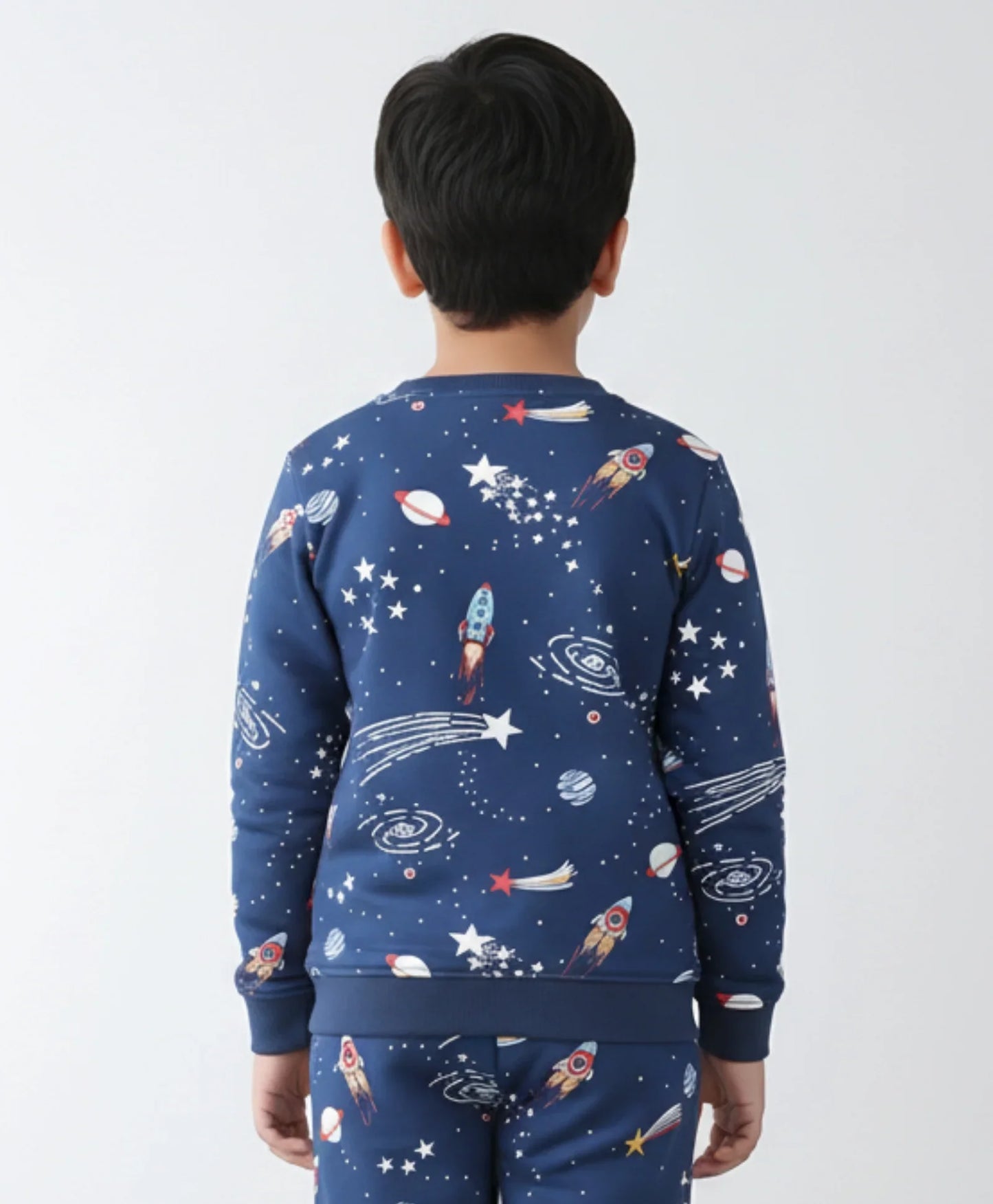 SOLAR DREAMS BOYS FLEECE SWEATSHIRT - BLUE