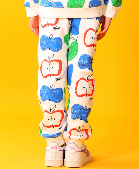 APPLE PEAR GIRLS FLEECE JOGGER - WHITE