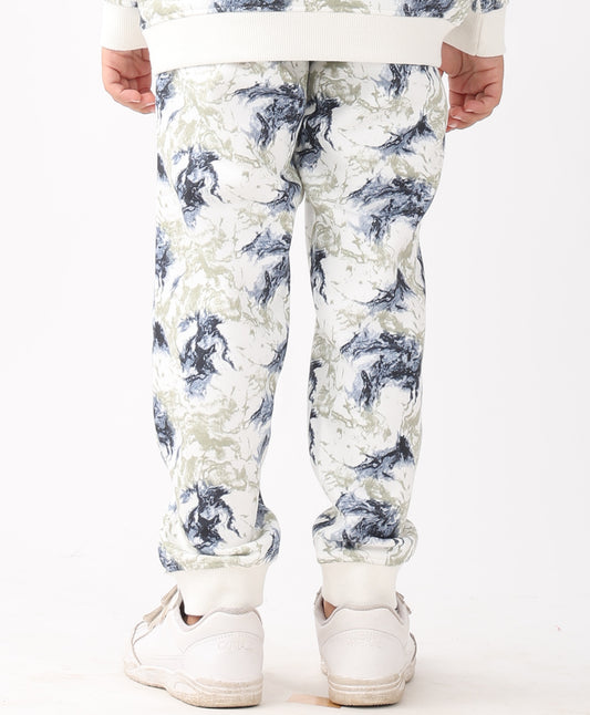 BLACK BLUE LIGHTNING FLEECE BOYS JOGGER - BLUE