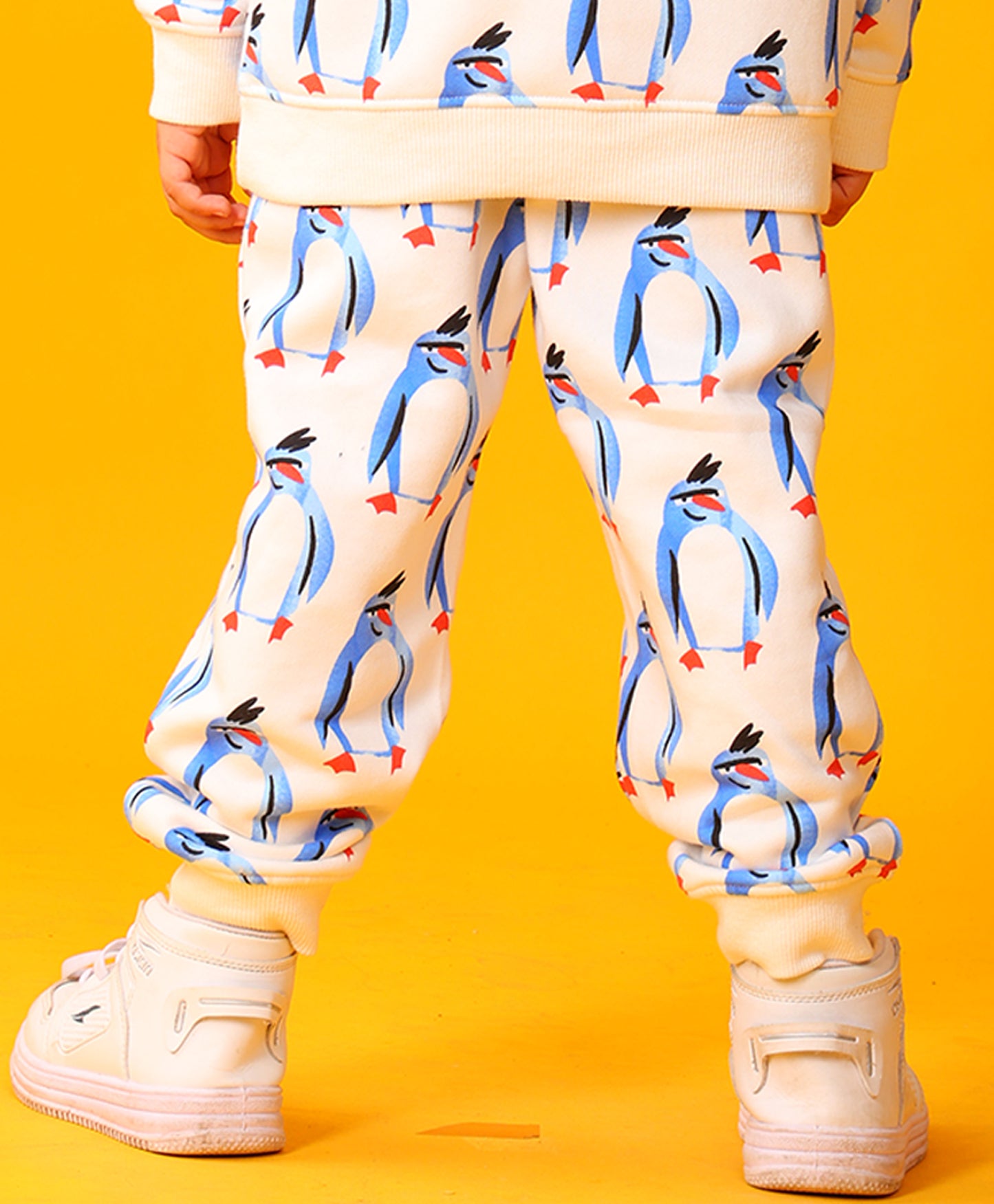 PENGUIN FLEECE BOYS JOGGER - OFF WHITE