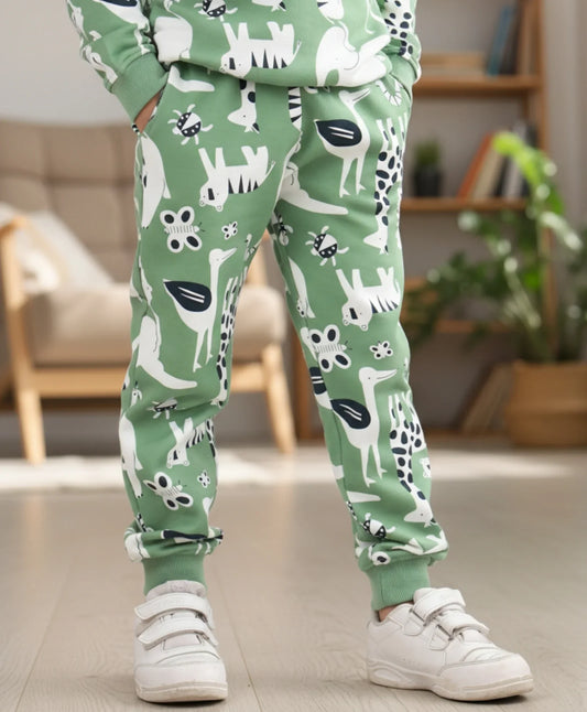 ANIMAL GREEN FLEECE BOYS JOGGER - GREEN