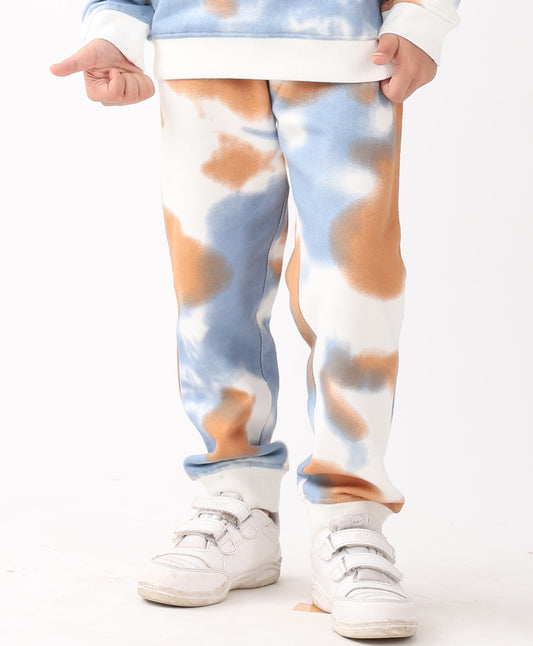 TIE DYE BROWN BOYS FLEECE JOGGER - BROWN