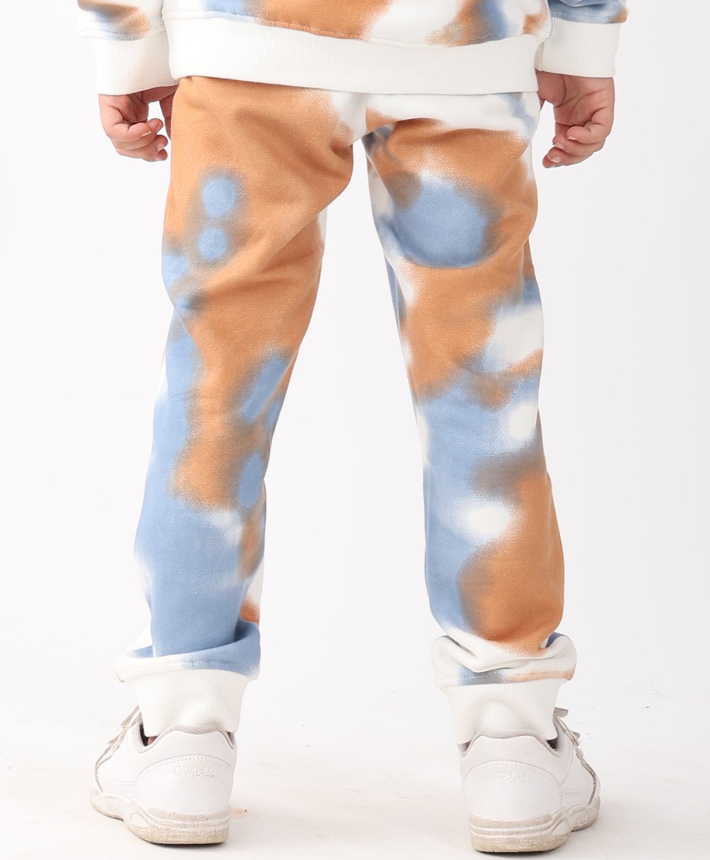 TIE DYE BROWN BOYS FLEECE JOGGER - BROWN
