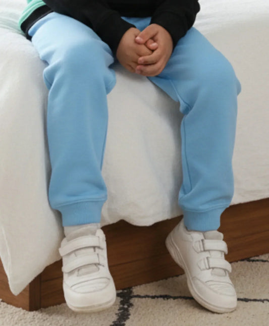 BLUE FLEECE BOYS JOGGER - BLUE - Anthrilo