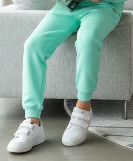 GREEN FLEECE BOYS JOGGER - GREEN - Anthrilo