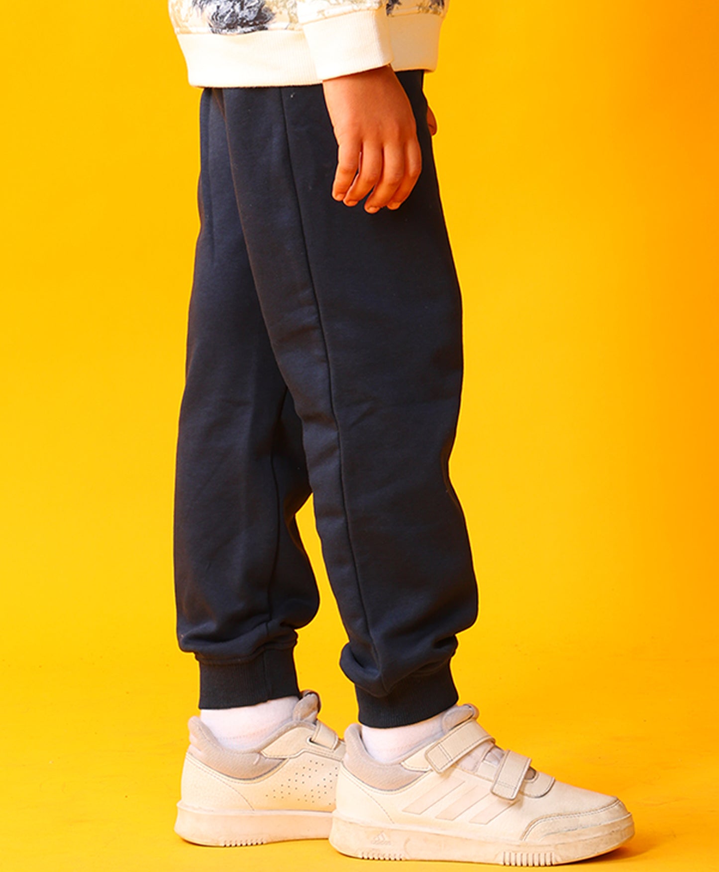 NAVY FLEECE GIRLS JOGGER - NAVY