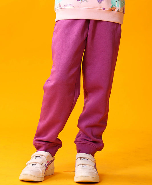 PURPLE HEART GIRLS FLEECE JOGGER - PURPLE