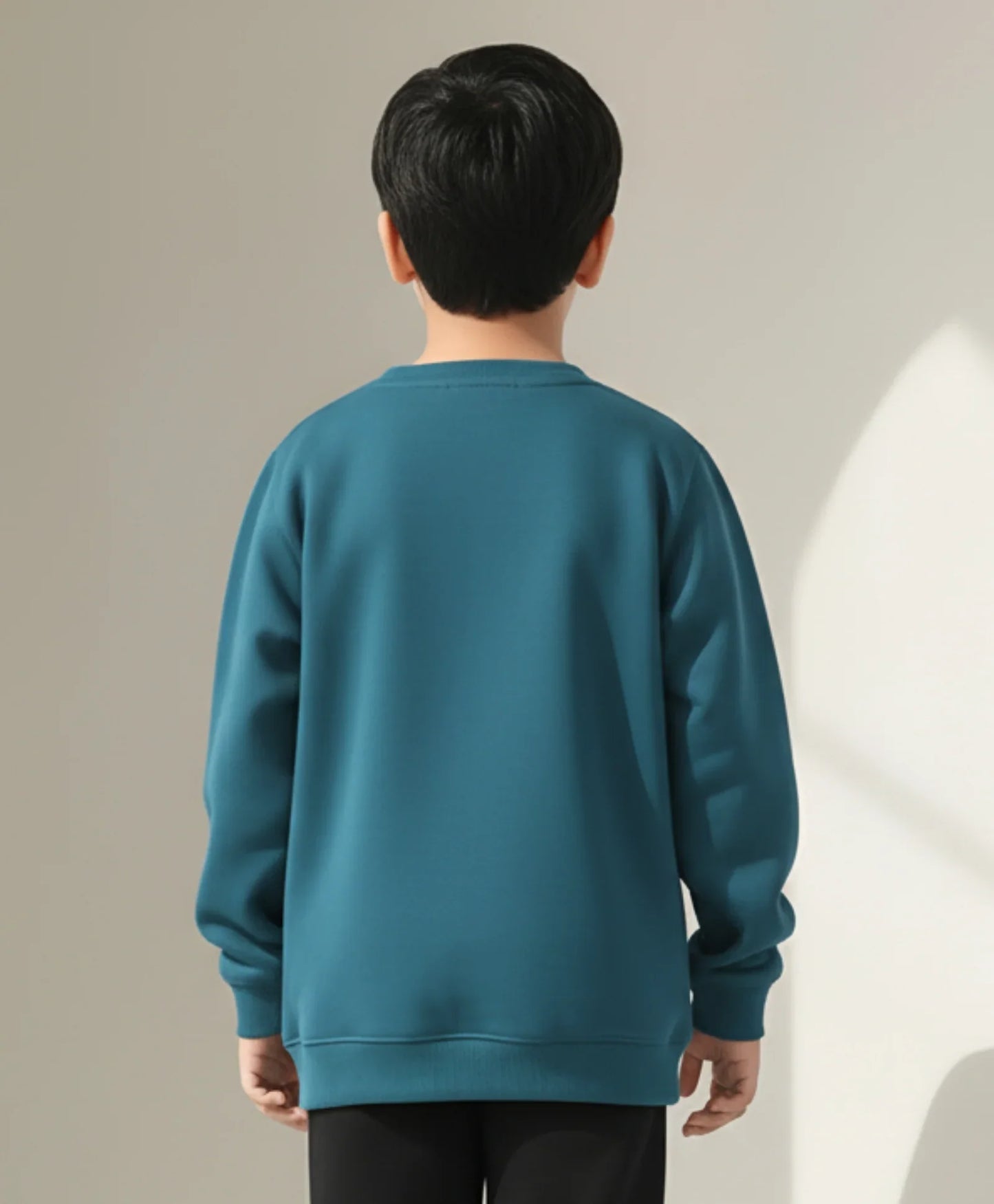 TEAL COLOR BOYS FLEECE SWEATSHIRT - TEAL