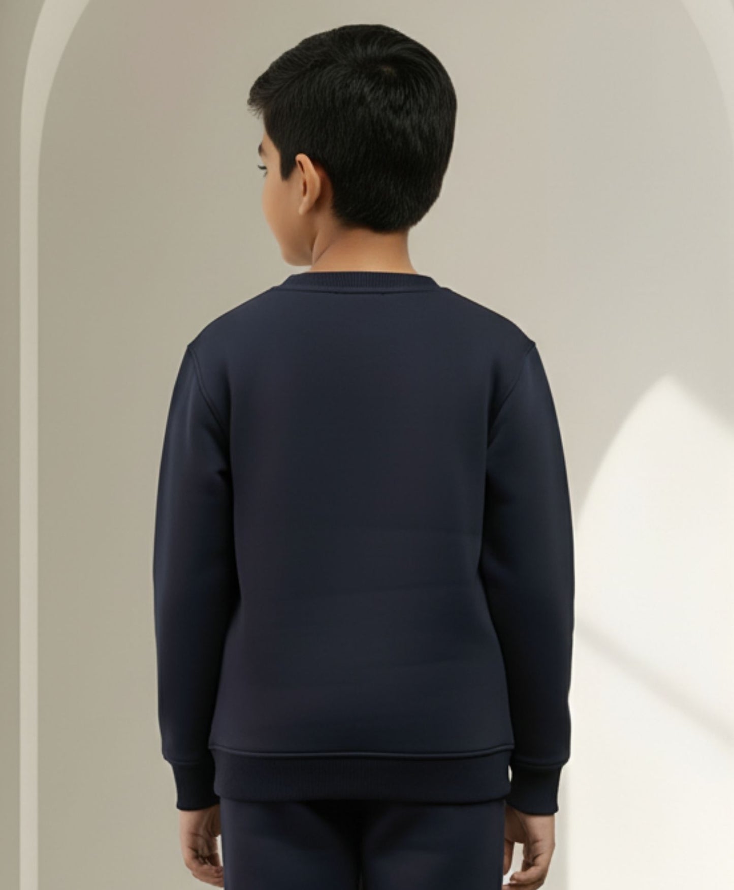 UNBOUND ESSENTIALS BOYS FLEECE SWEATSHIRT - NAVY