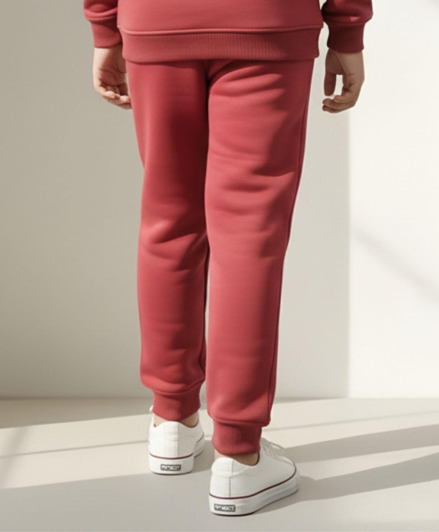 BEYOND BASIC GIRLS FLEECE JOGGER - WINE