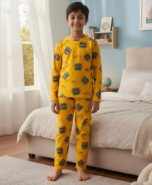 POP IT BOYS YELLOW PYJAMA SET